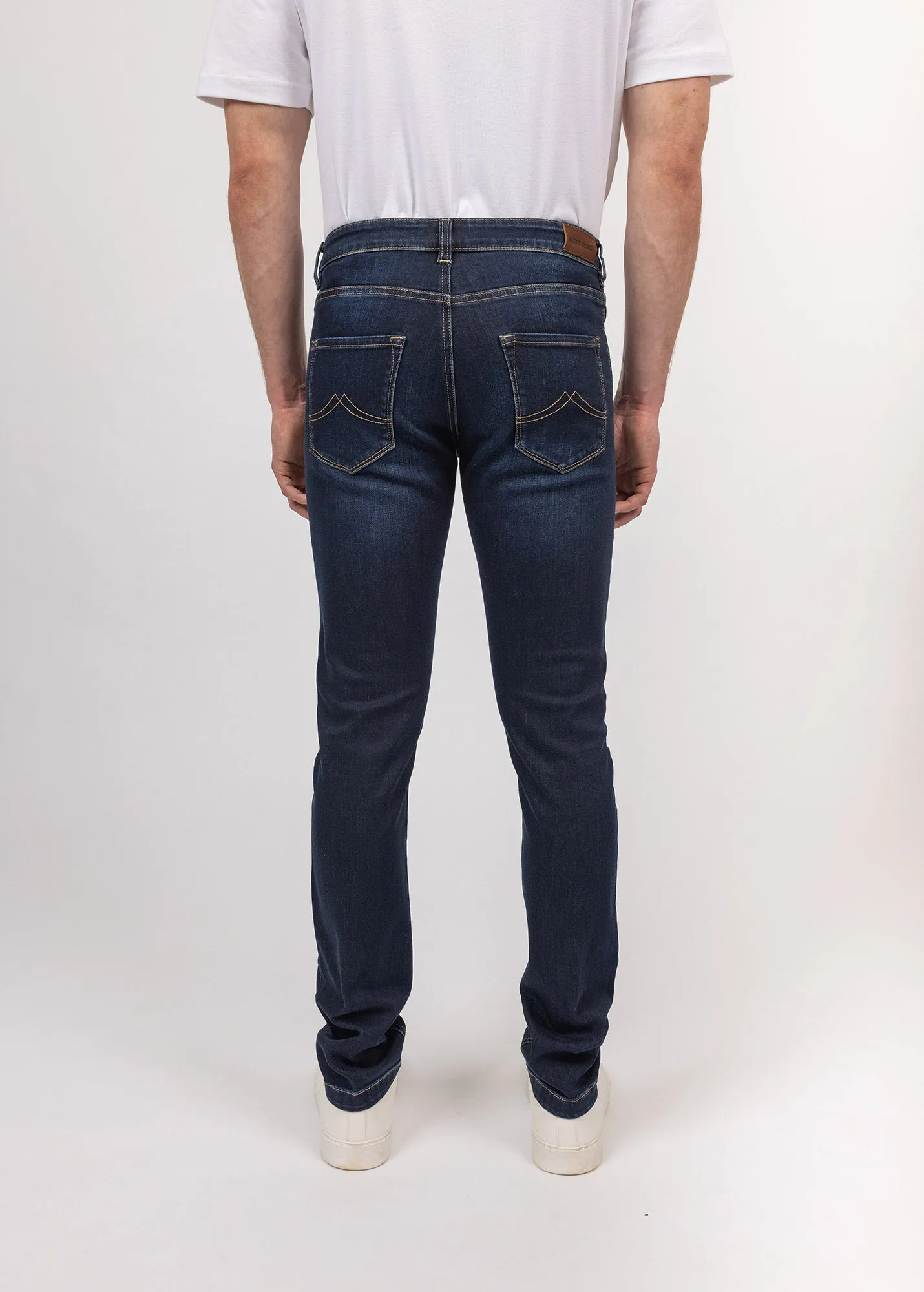 David straight jeans - in cotton denim (BRUT)