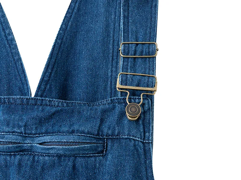 Denim Bib Overalls for Men Relaxed Fit Work Jeans Workwear