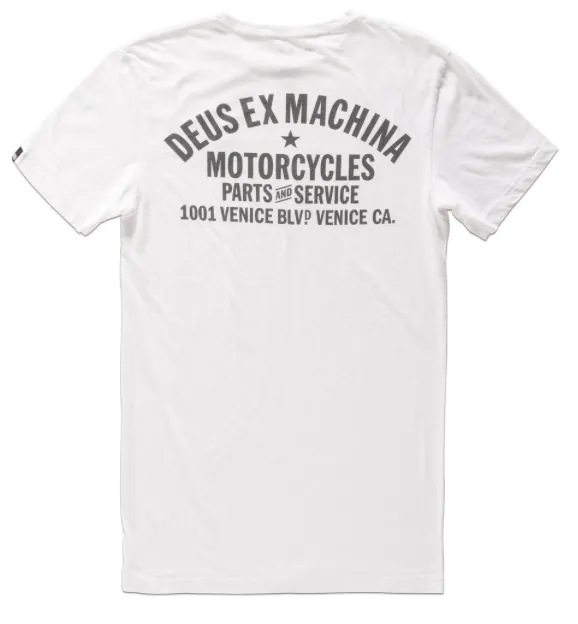 Deus Ex Machina Venice Address Tee (White)