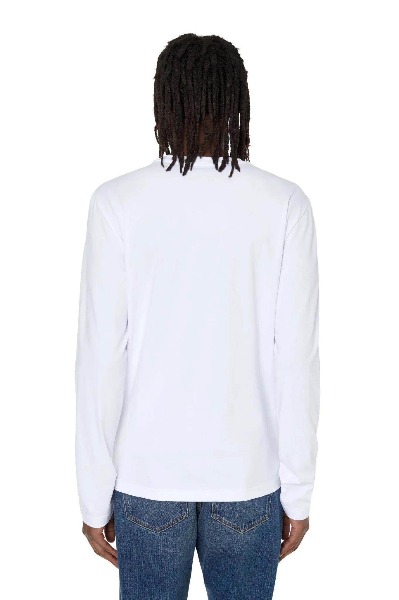 Diesel White T-Diegor-Ls-Microdiv T-Shirt