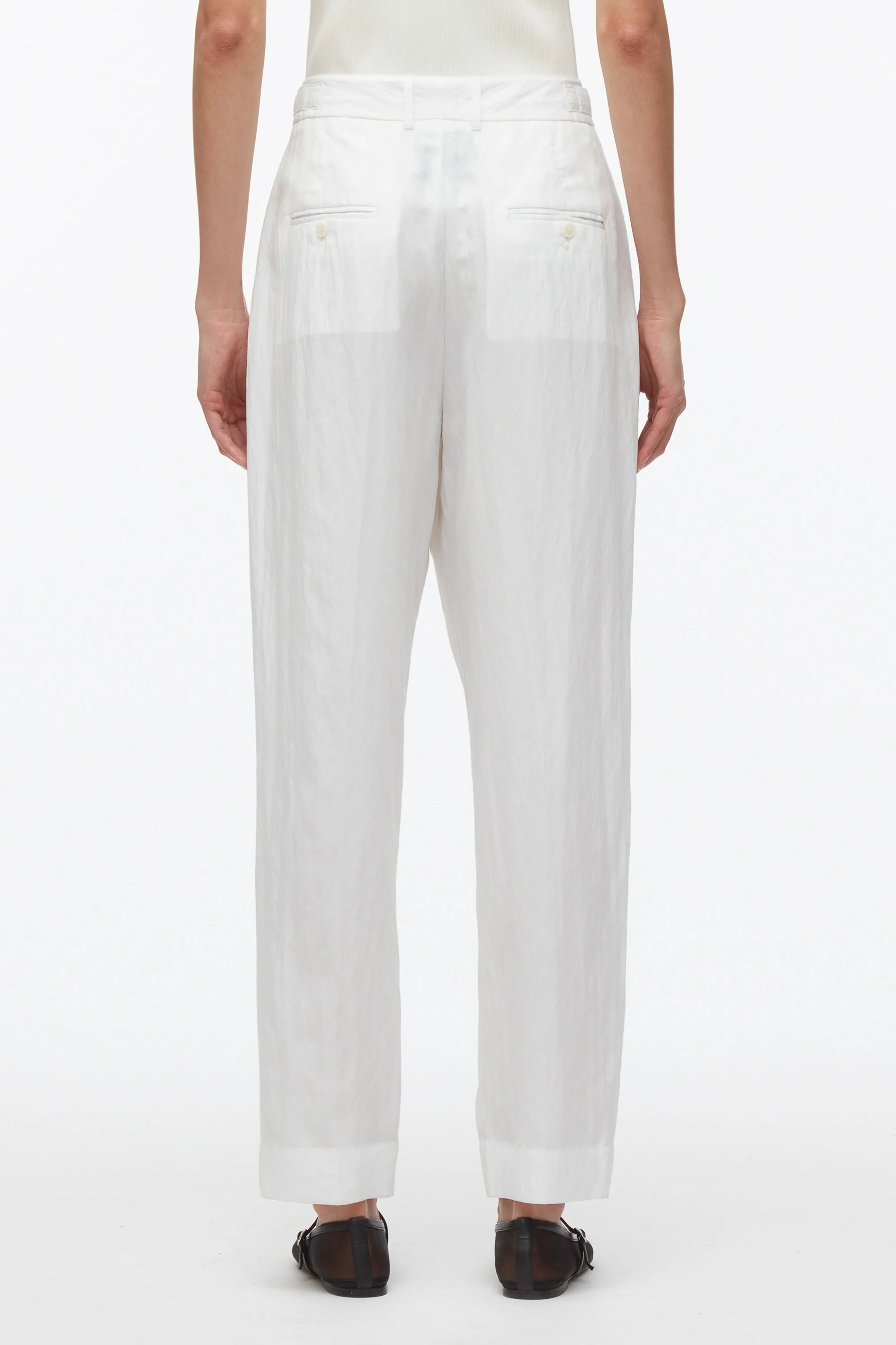 Double Pleat Taper Trouser