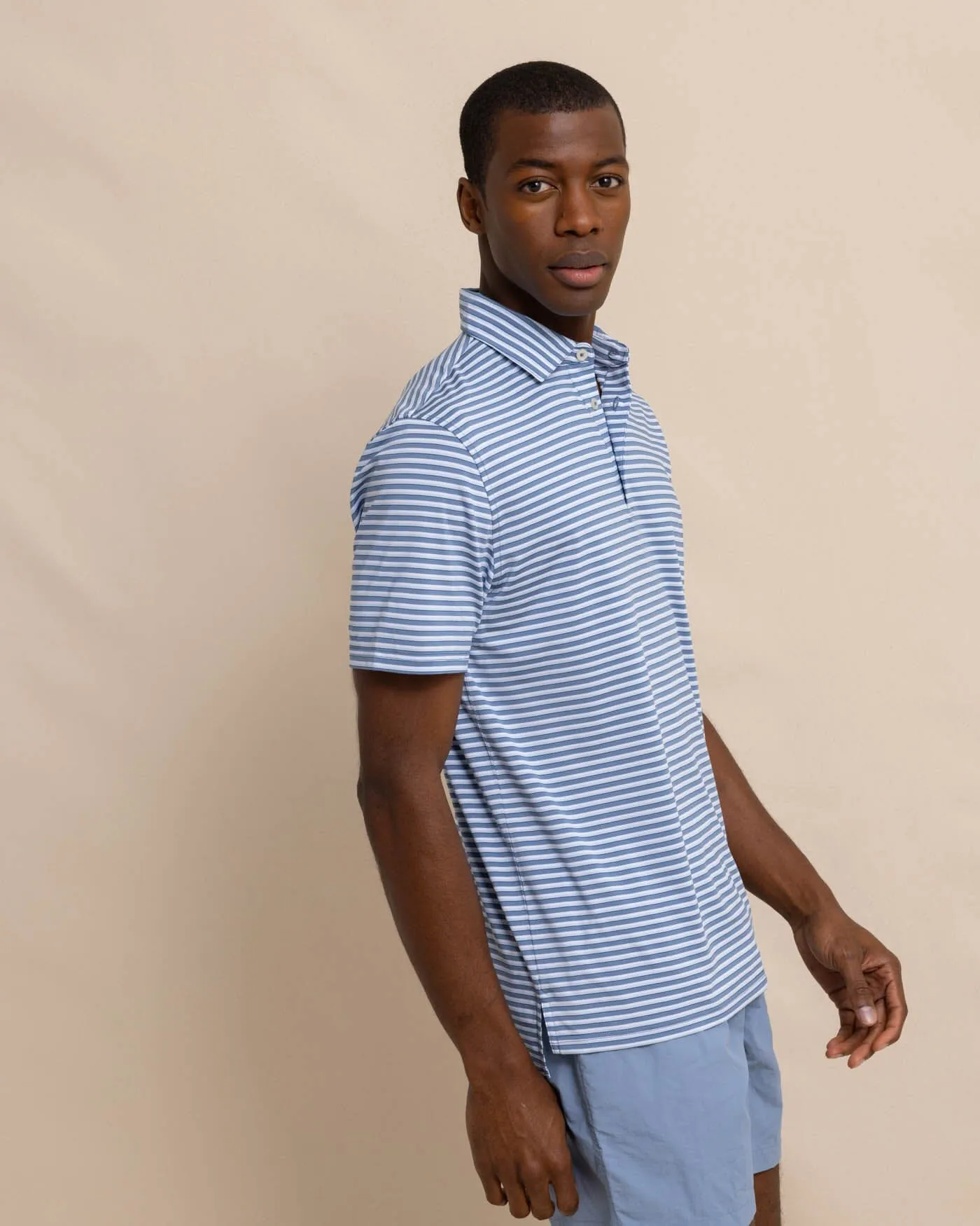 Driver Carova Stripe Polo Shirt