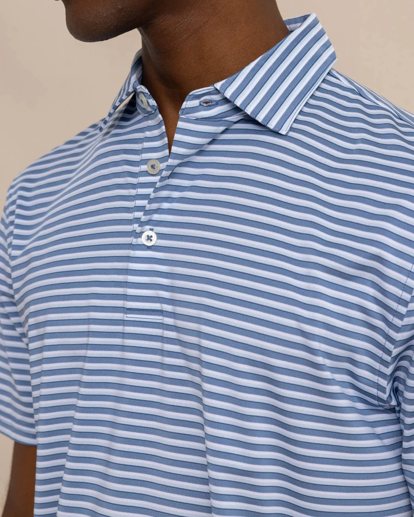 Driver Carova Stripe Polo Shirt