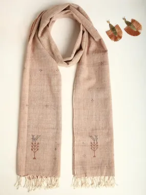 Dusty Rose Handwoven Organic Kala Cotton Stole