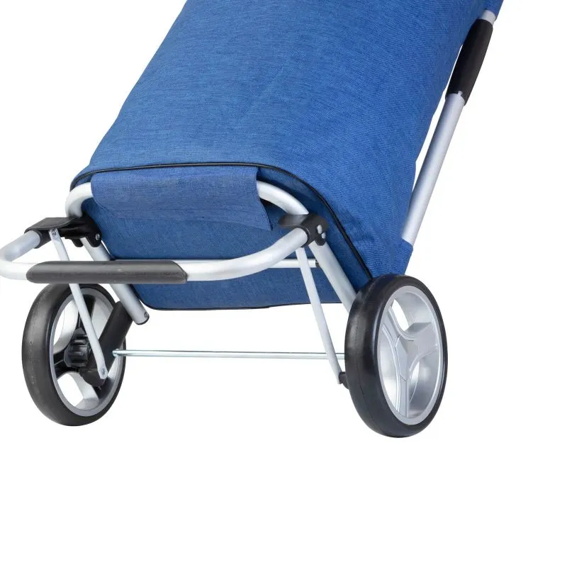 Dutch Classic Premium Cruiser Folding Shopping Cart - Blue