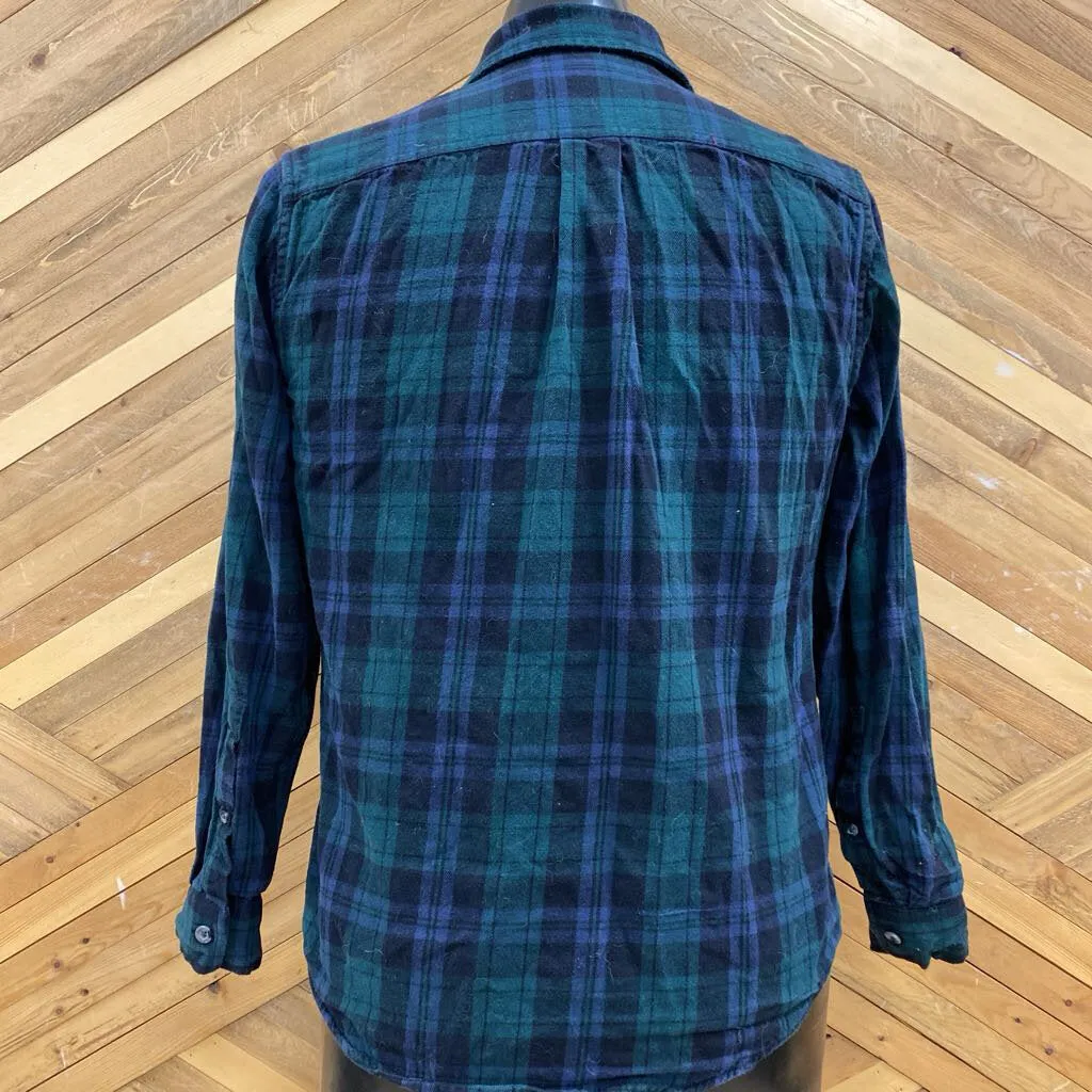 Eddie Bauer - Men's Flannel Shirt - MRSP $100: green-men-SM