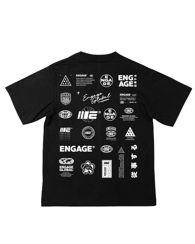 Engage Billboard Oversized T-Shirt (Black)