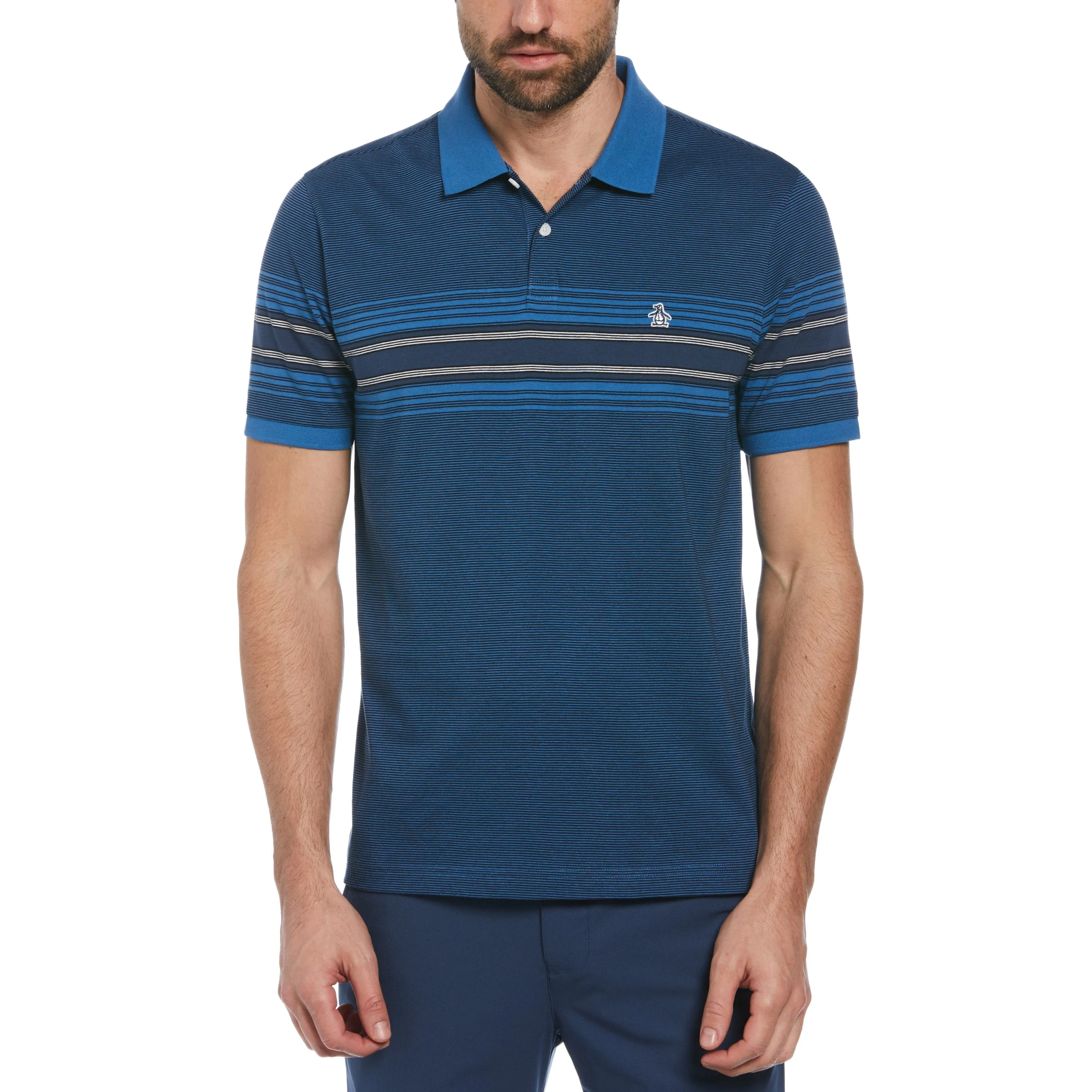 Engineered Chest Stripe Polo