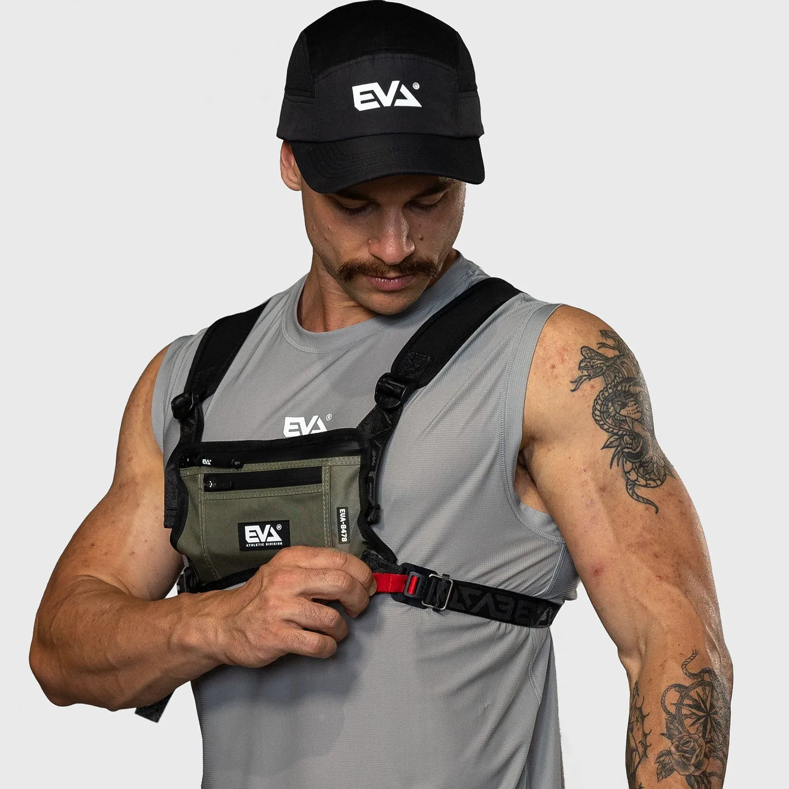 EVA Athletic - EVA8393 Running Tech Vest - Military Green