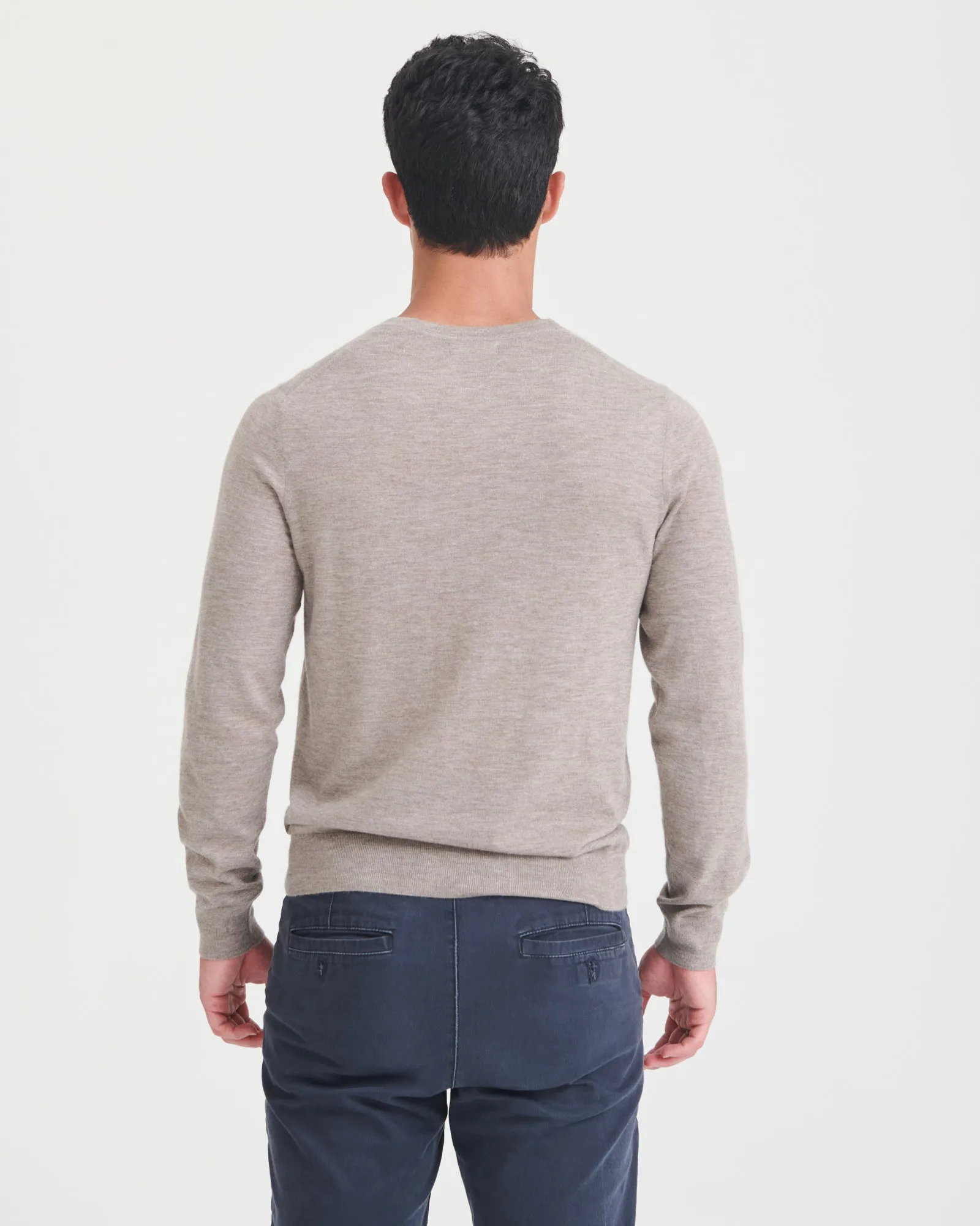 Fancy Cashmere Long Sleeve V-Neck