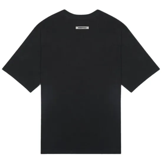 FEAR OF GOD ESSENTIALS 3D Silicon Applique Boxy T-Shirt Limo/Black