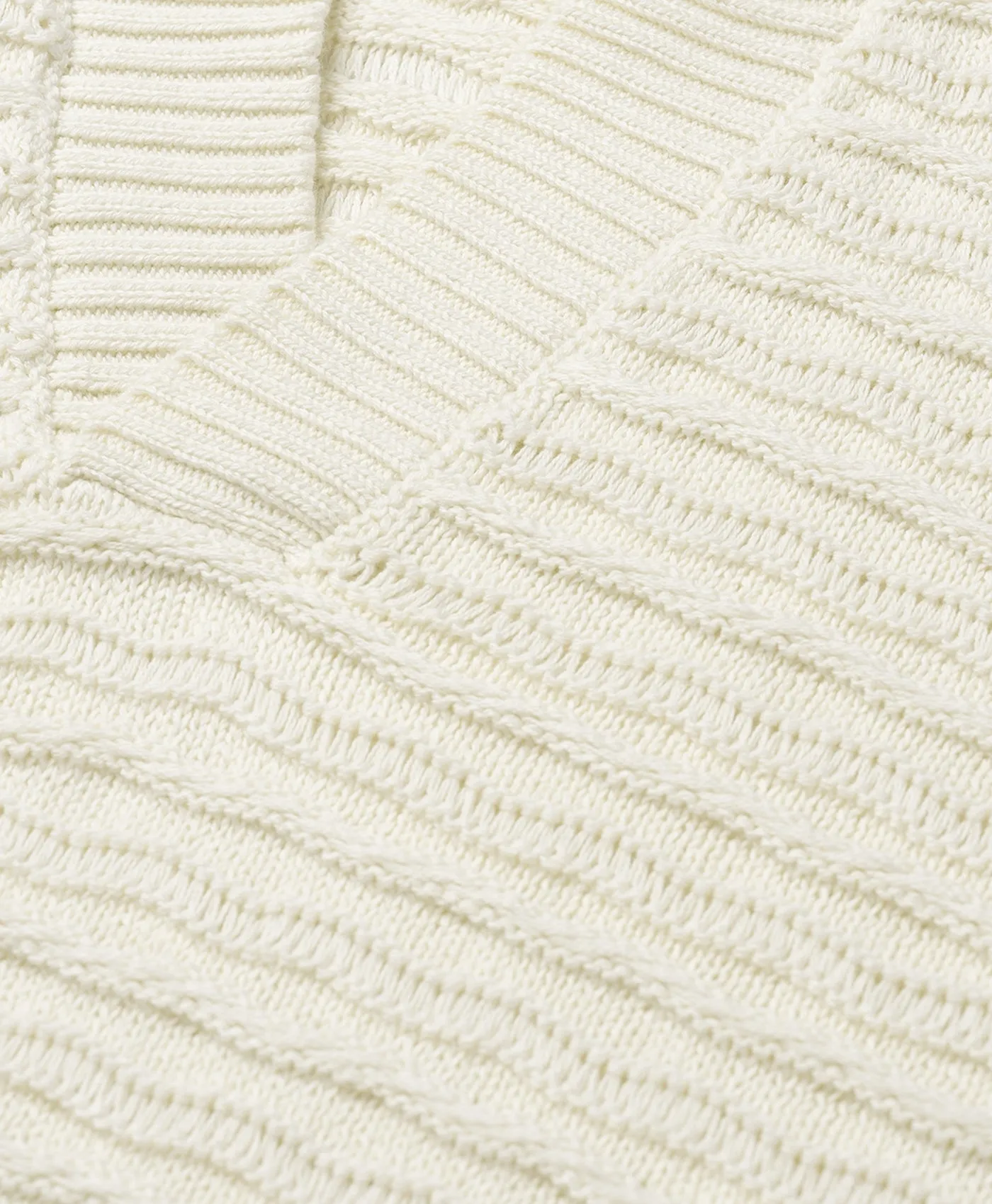 Frost White Jabir Knit Sweater Polo