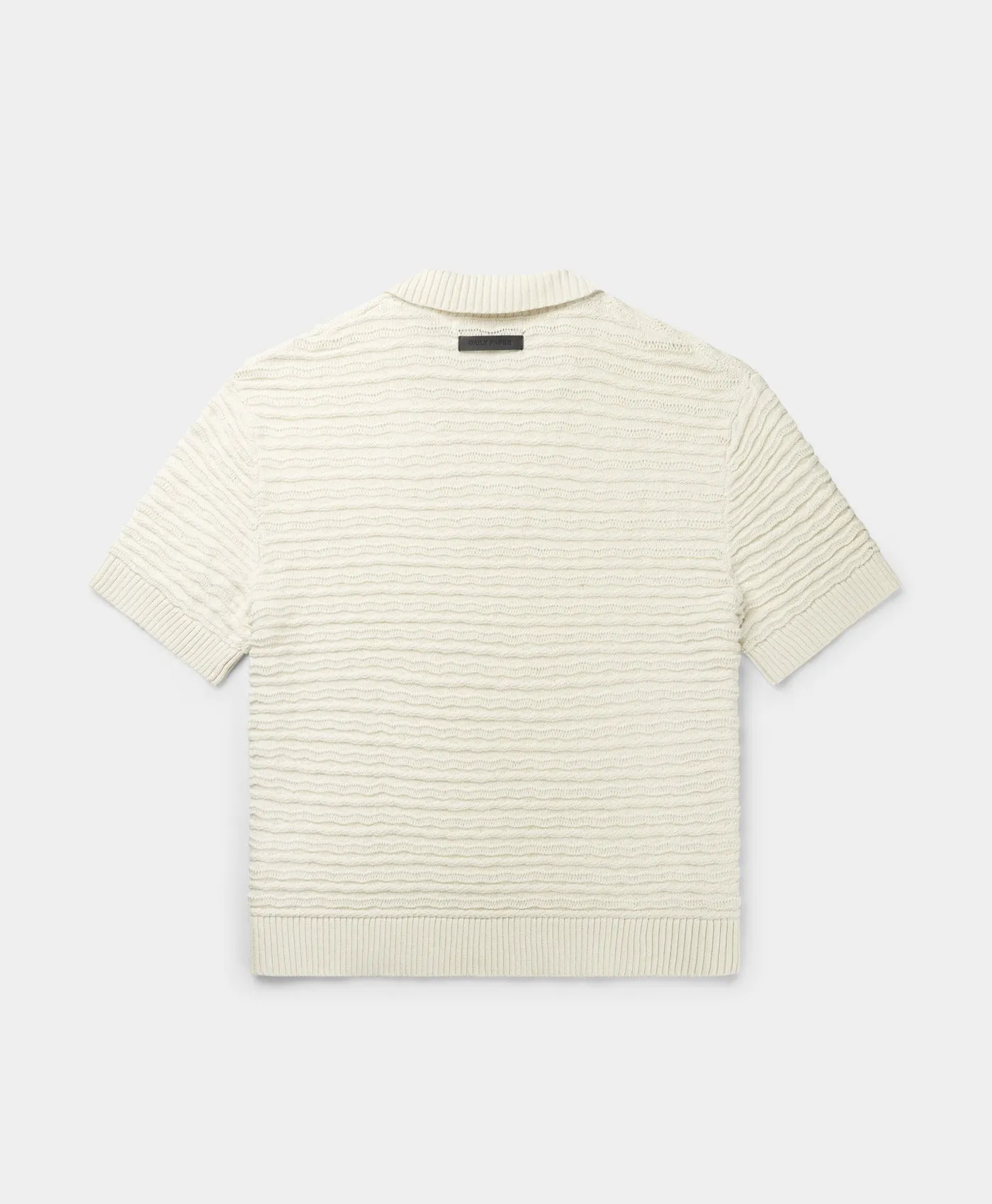 Frost White Jabir Knit Sweater Polo