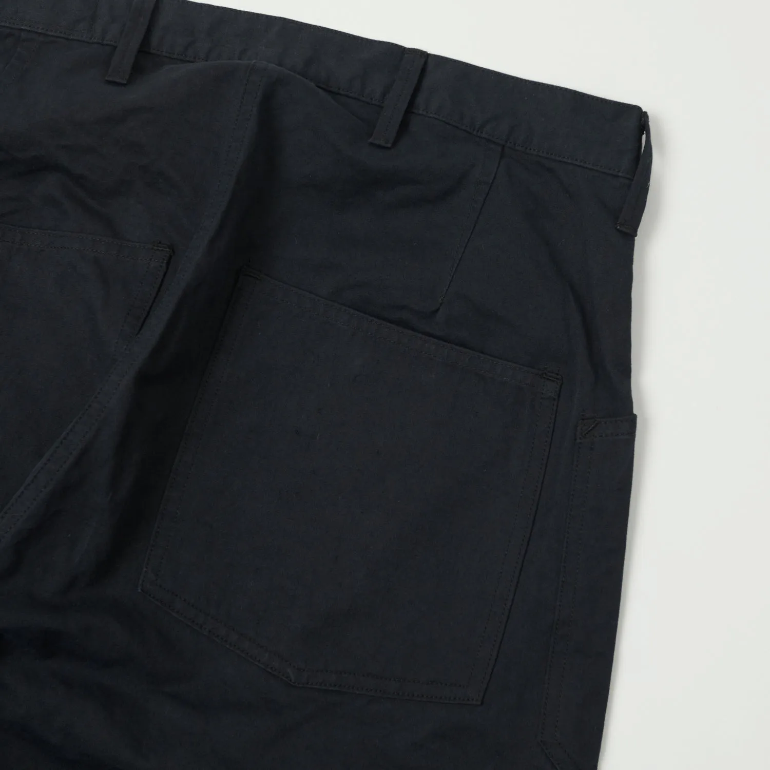 Full Count 1119-3 Old Japanese Twill US Navy Trouser - Black