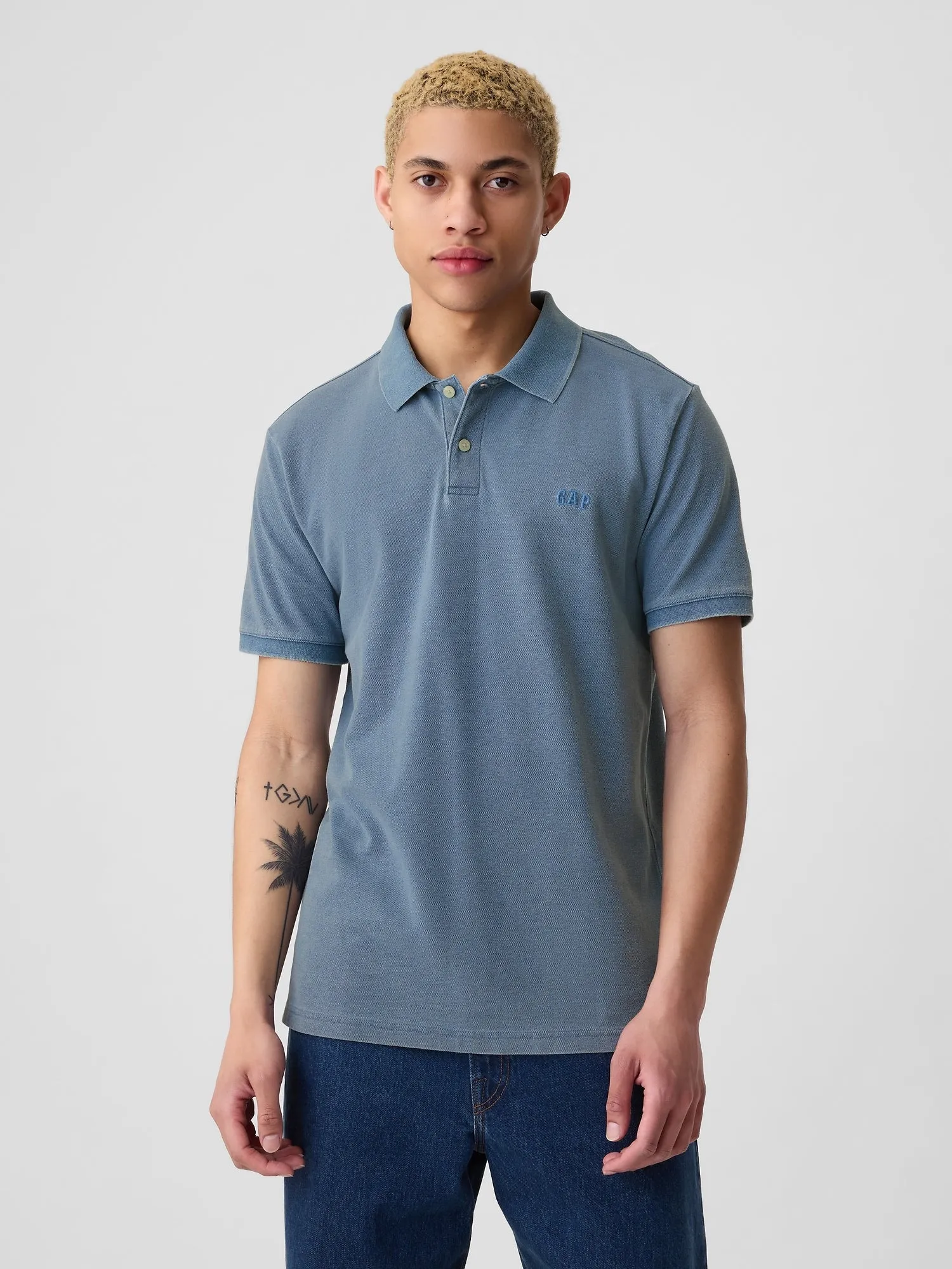 Gap Logo Pique Polo Shirt