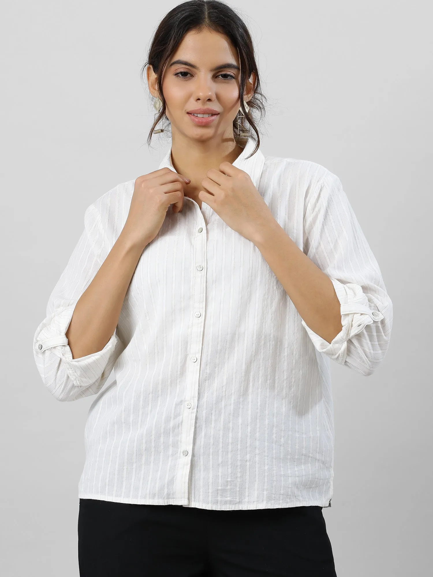 Golden Stripes Statement Shirt