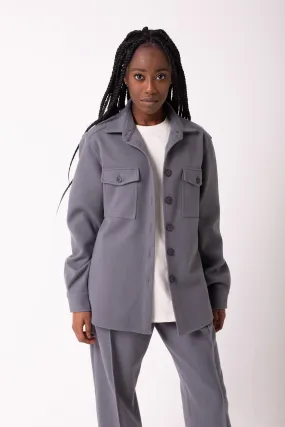 GREY PRISCILLA OVERSHIRT