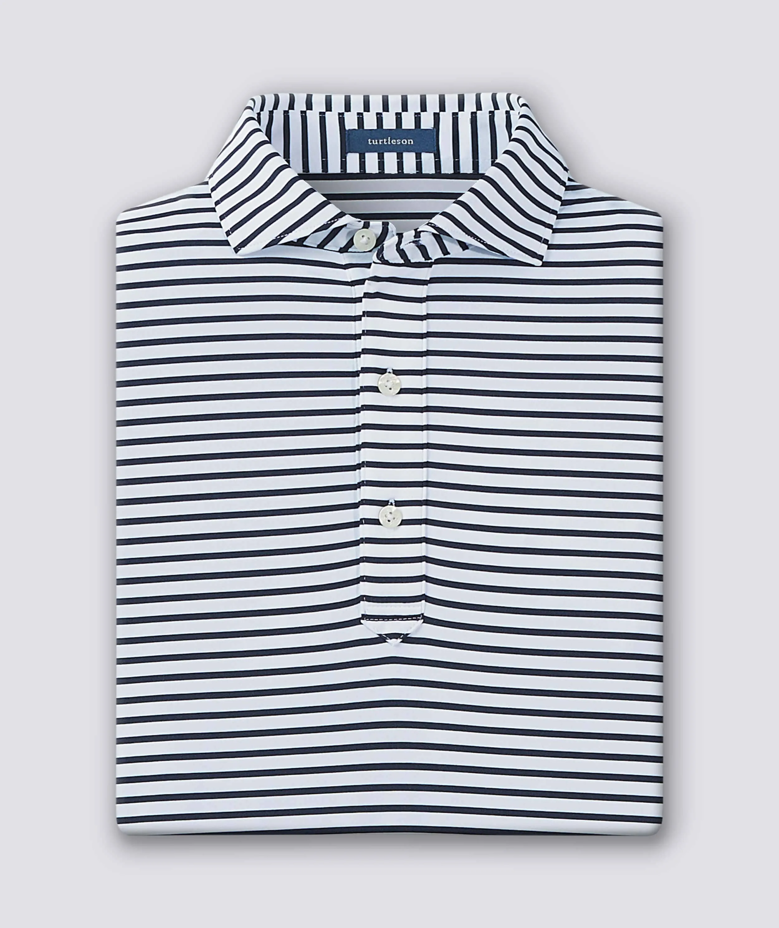 Gus Stripe Performance Polo