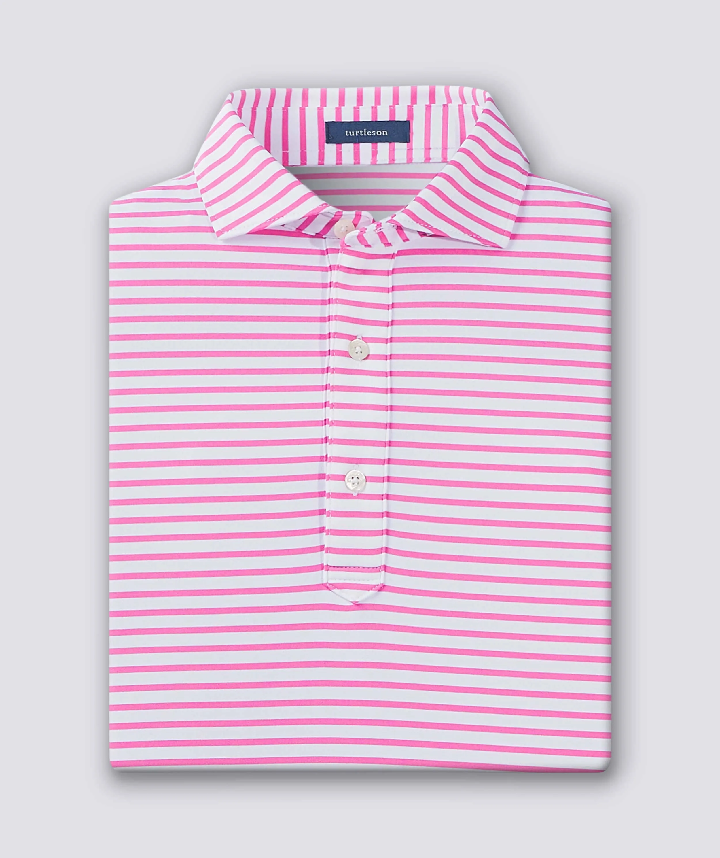 Gus Stripe Performance Polo