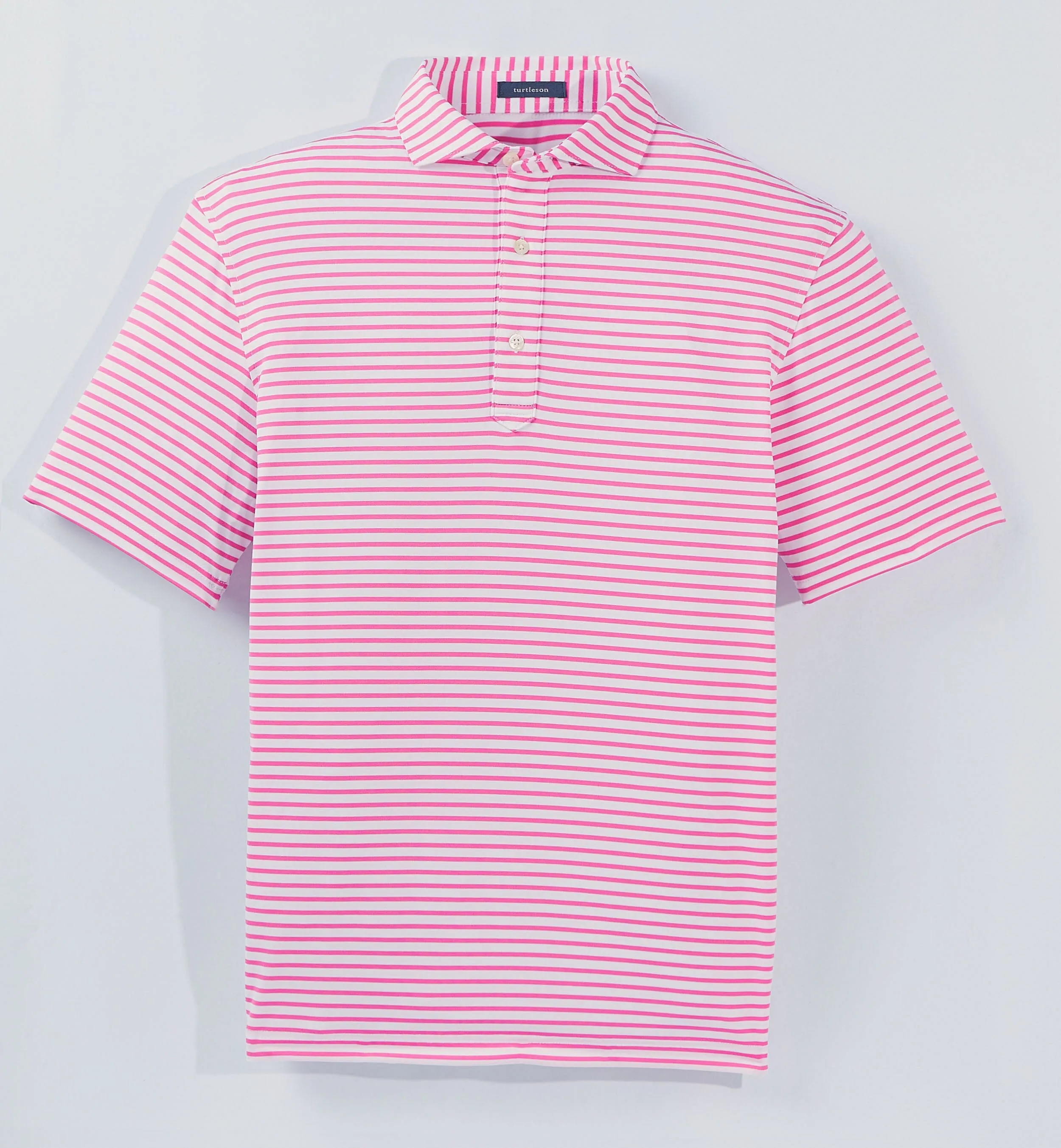 Gus Stripe Performance Polo