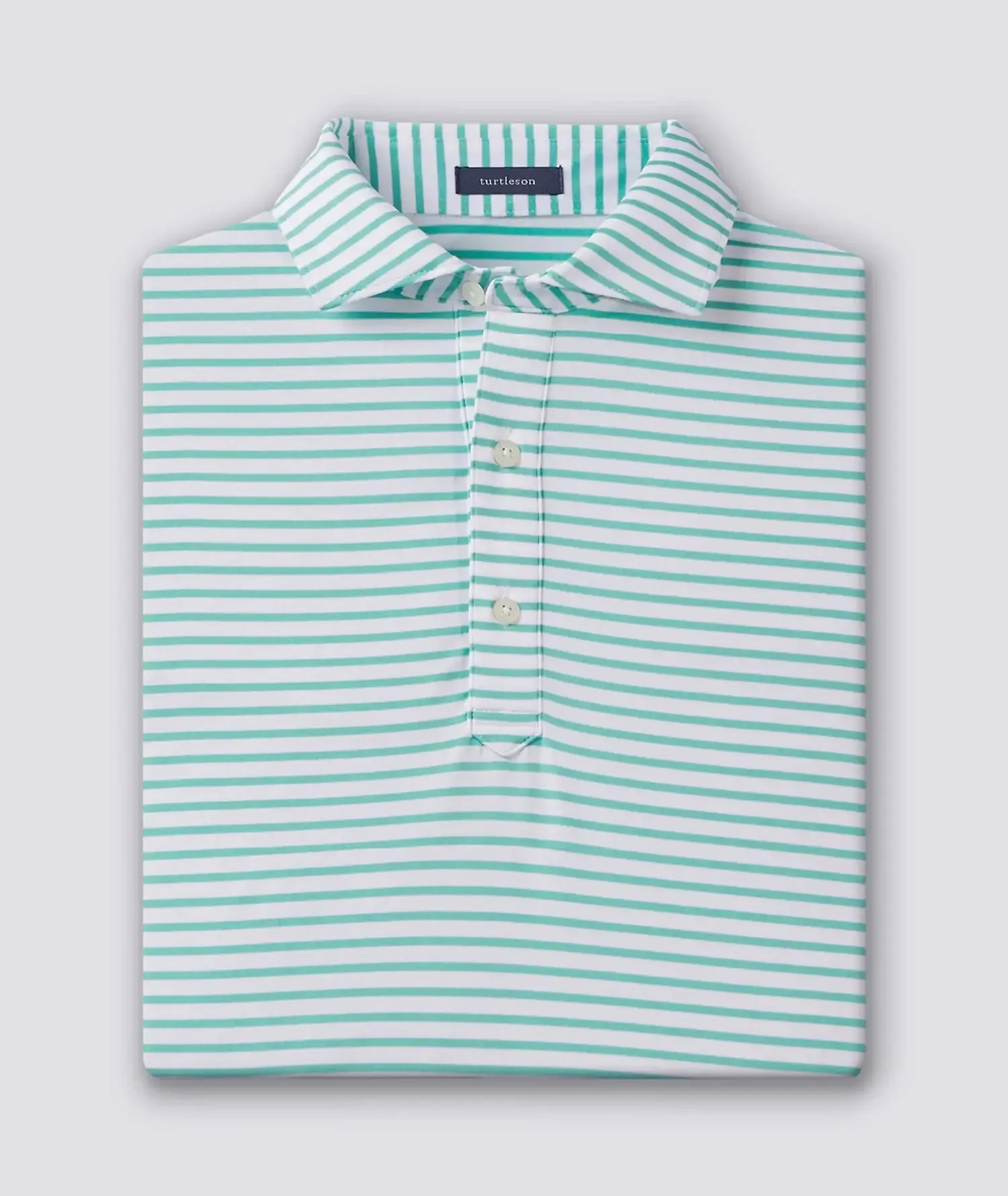 Gus Stripe Performance Polo