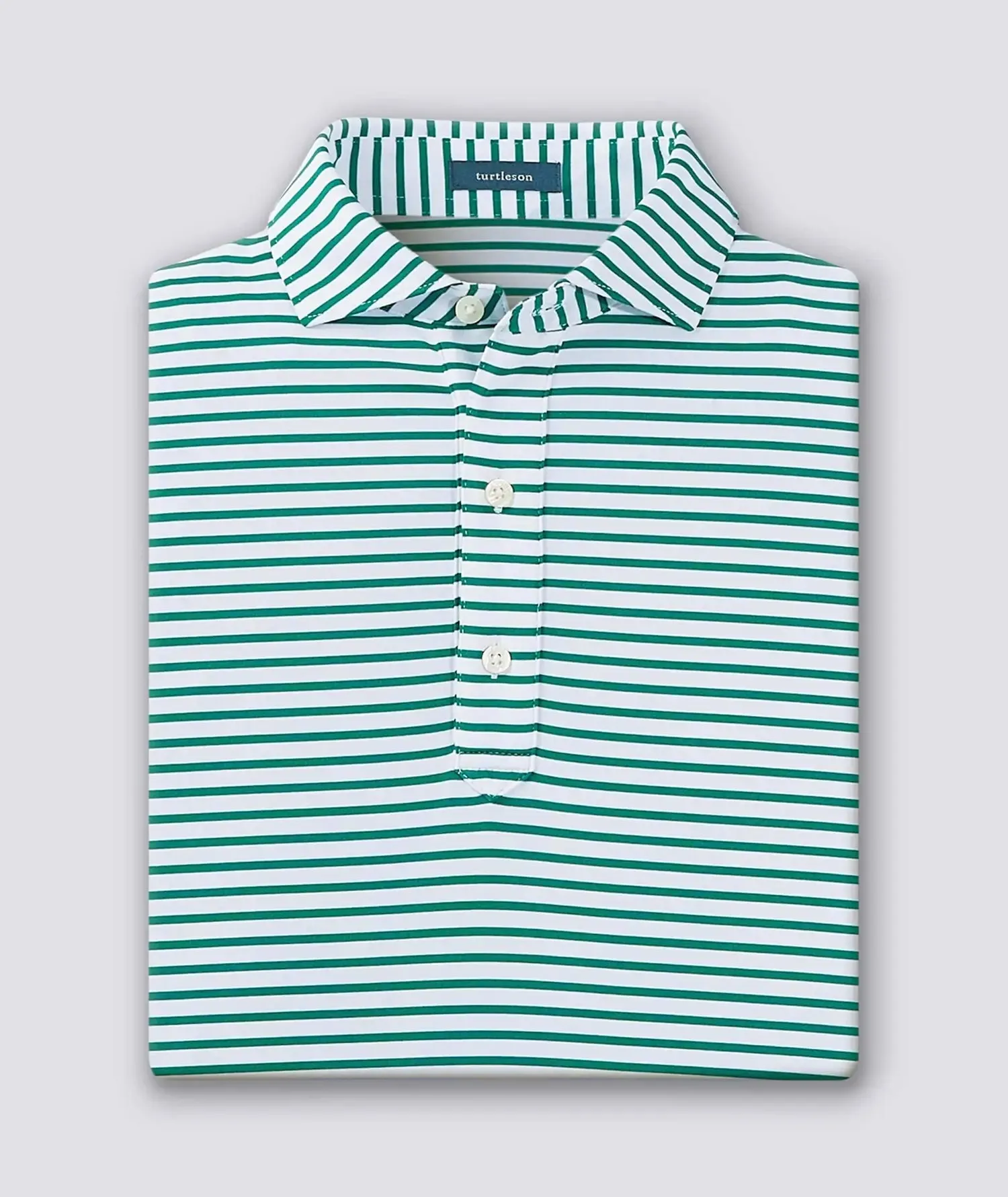 Gus Stripe Performance Polo