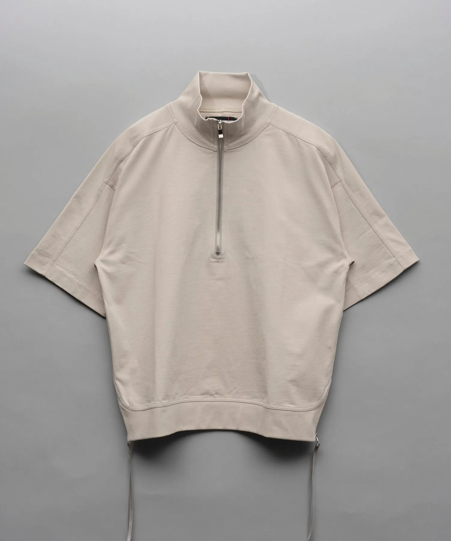 Heavy-Weight Cotton Prime-Over Half Zip T-Shirts