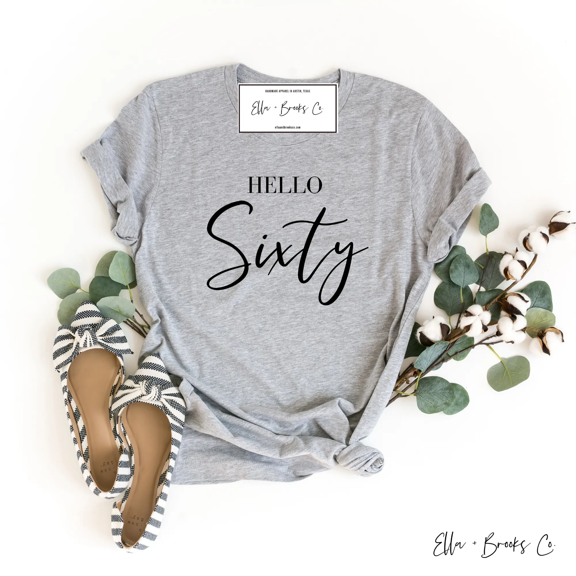 Hello Sixty Birthday T-shirt