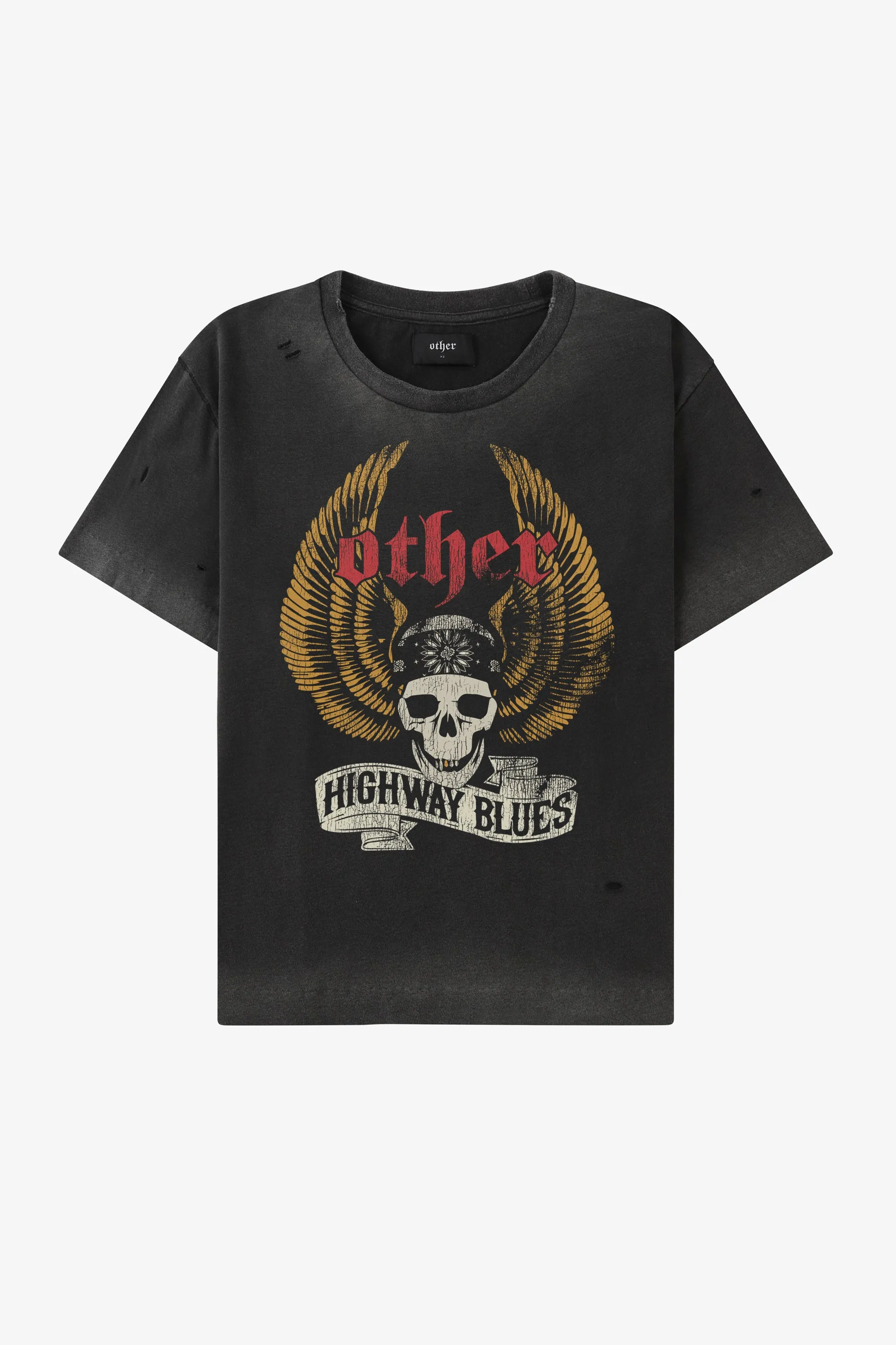 Highway Blues Skull Vintage Tee