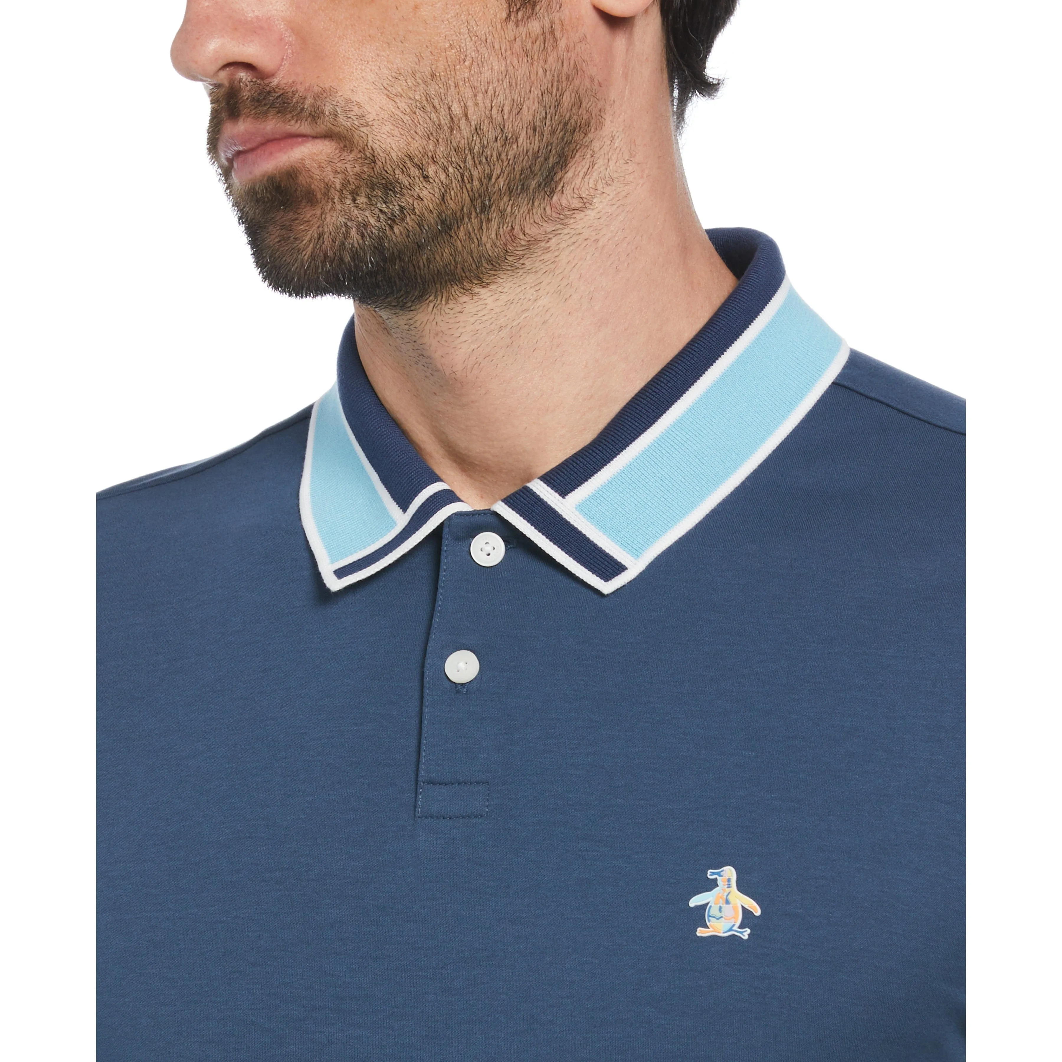 Interlock Novelty Collar Polo