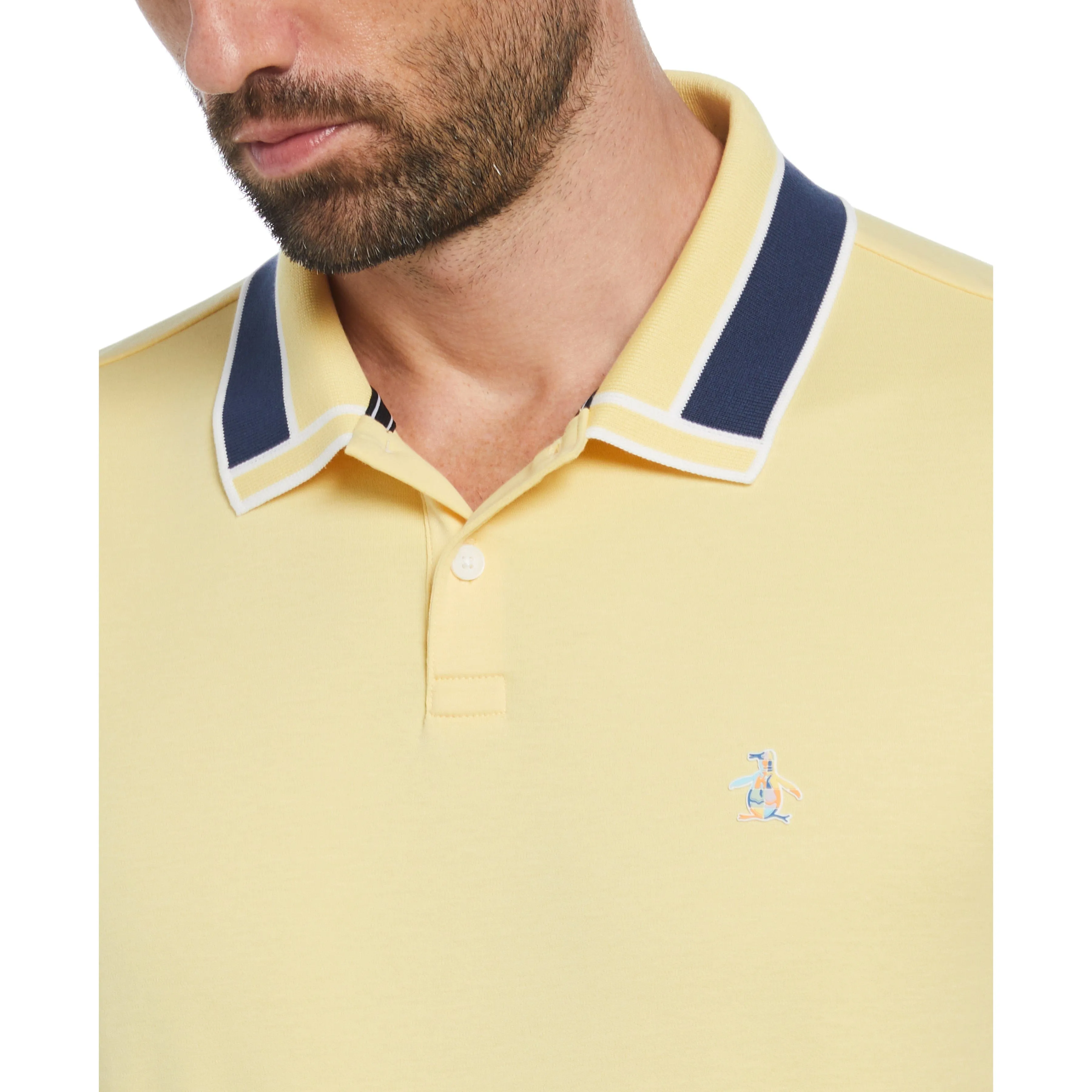 Interlock Novelty Collar Polo