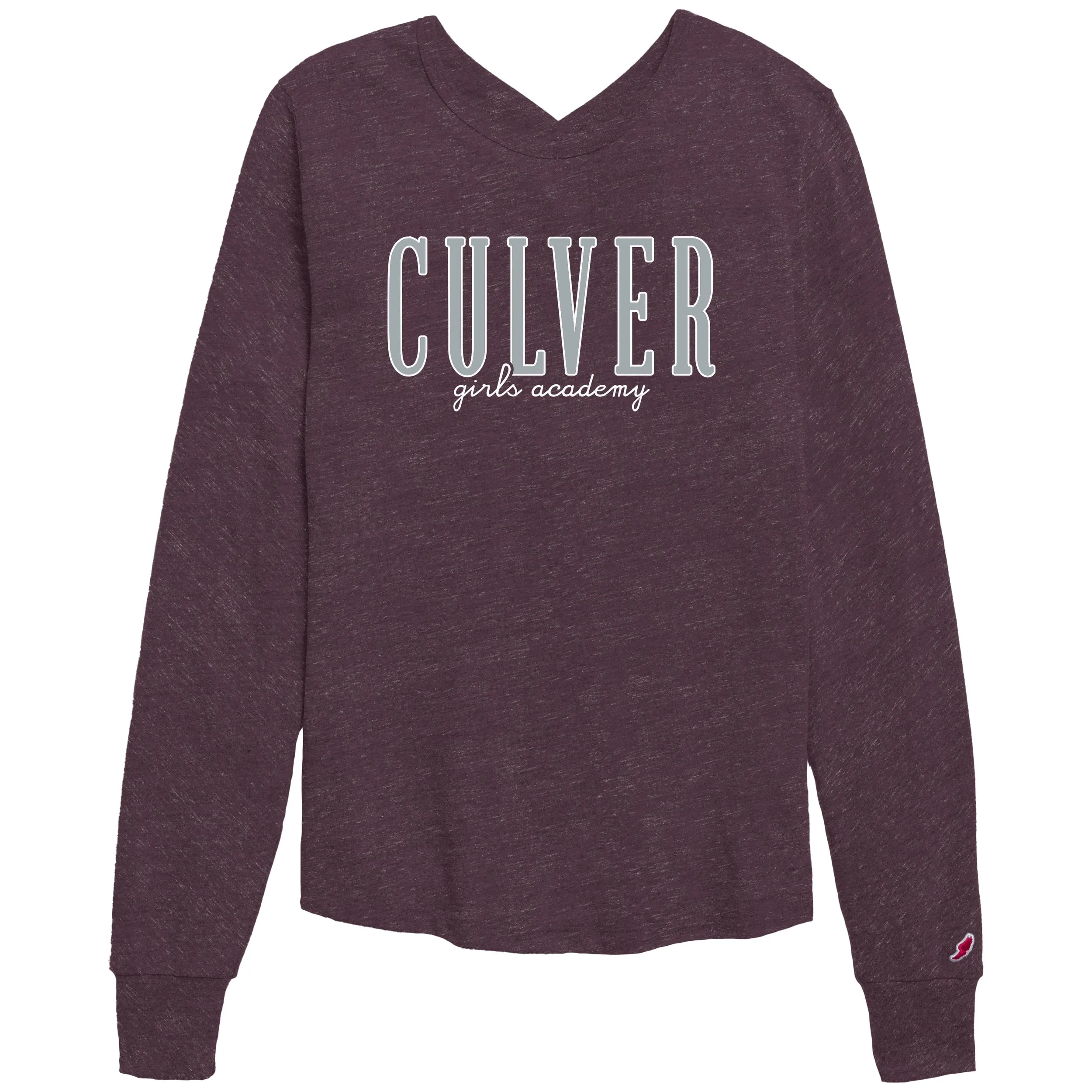 Intramural Long Sleeve Crew - Heather Maroon