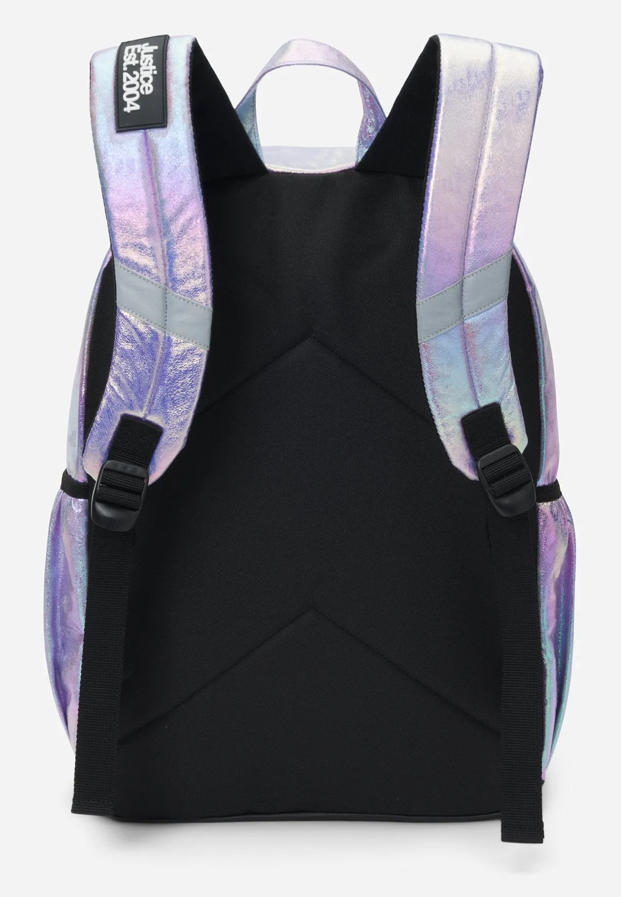 Iridescent Crisscross Bungee Cord Backpack