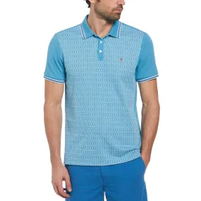 Jacquard Mini Lines Front Polo