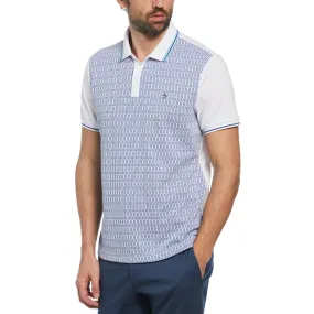 Jacquard Mini Lines Front Polo