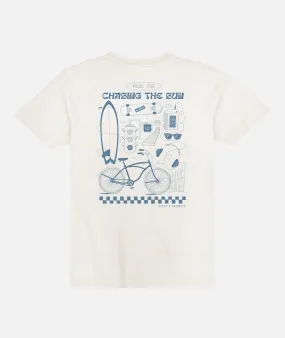 Jetty x Priority Bikes Sun Chaser Tee - White