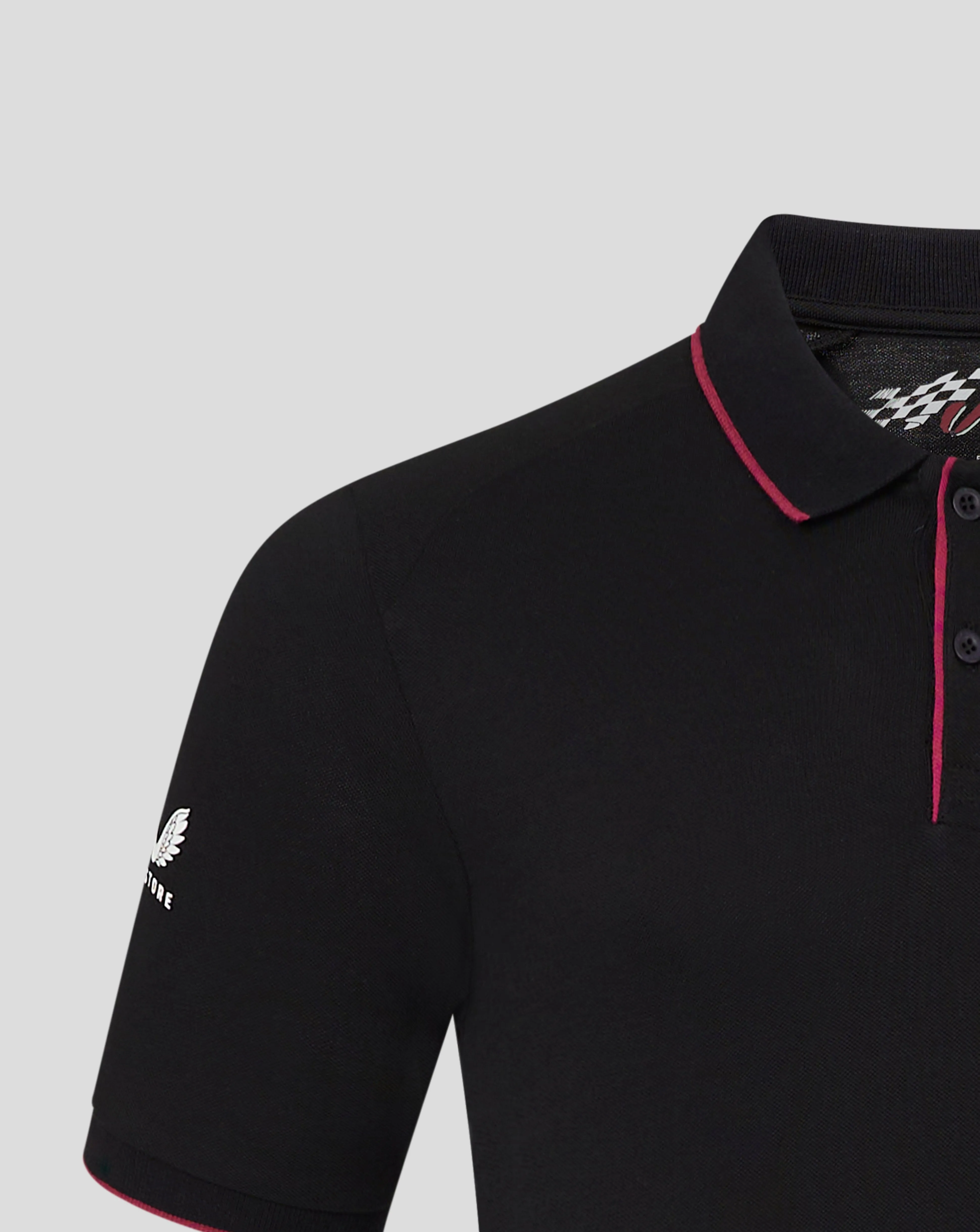 Joe Gibbs Racing Lifestyle Polo Shirt - Black/Burgundy