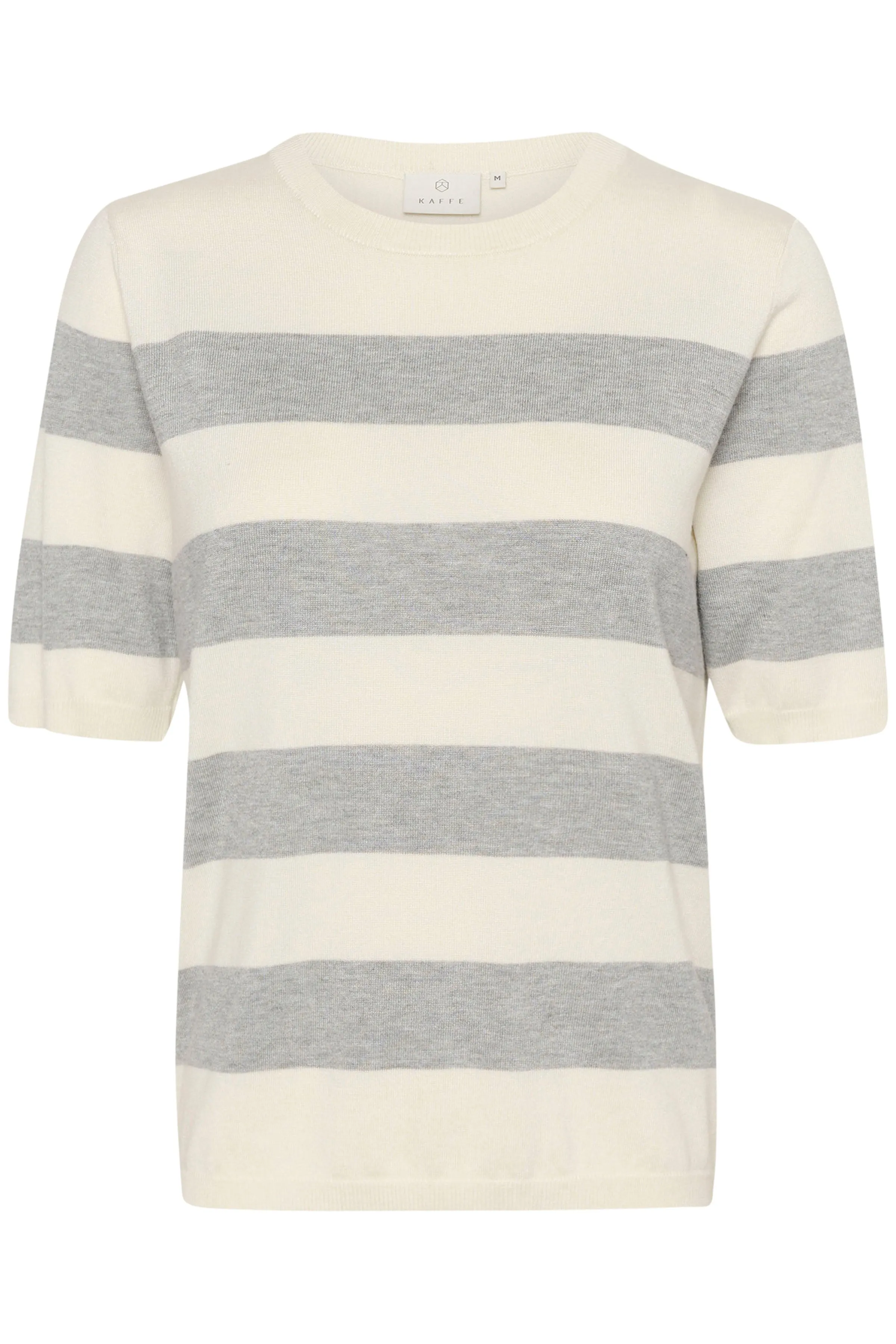 Kaffe KAlizza striped knit grey/white