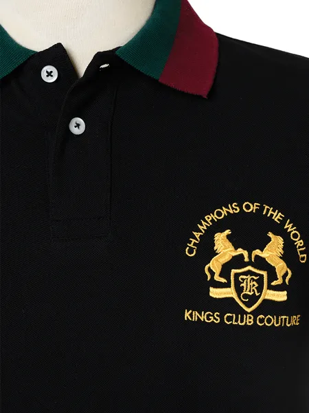 Kings Club Couture Polo Champions Black Two Tone Men KCPCW007