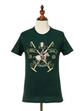 Kings Club Couture T Shirt Crew Nack Green Milano KCTSCM01