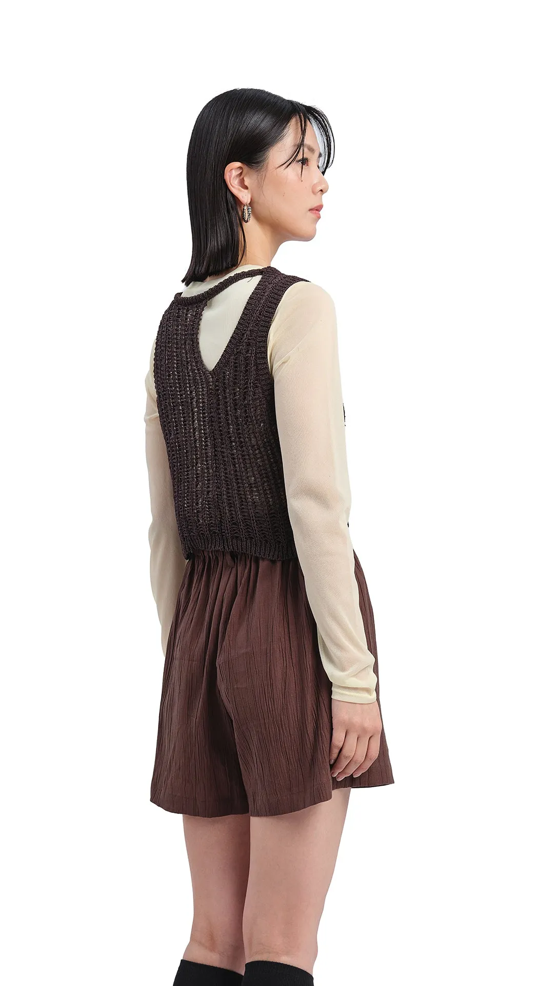 Knitted Cutout Vest