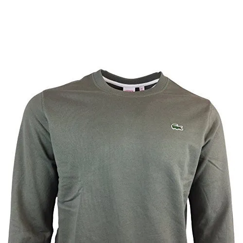 LACOSTE L!VE CLASSIC CREW SWEAT S6 ARMY