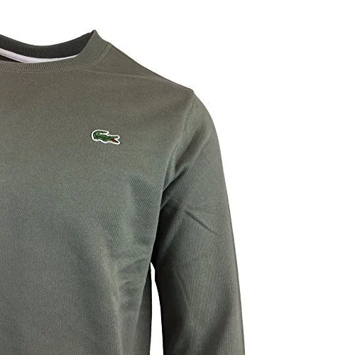 LACOSTE L!VE CLASSIC CREW SWEAT S6 ARMY