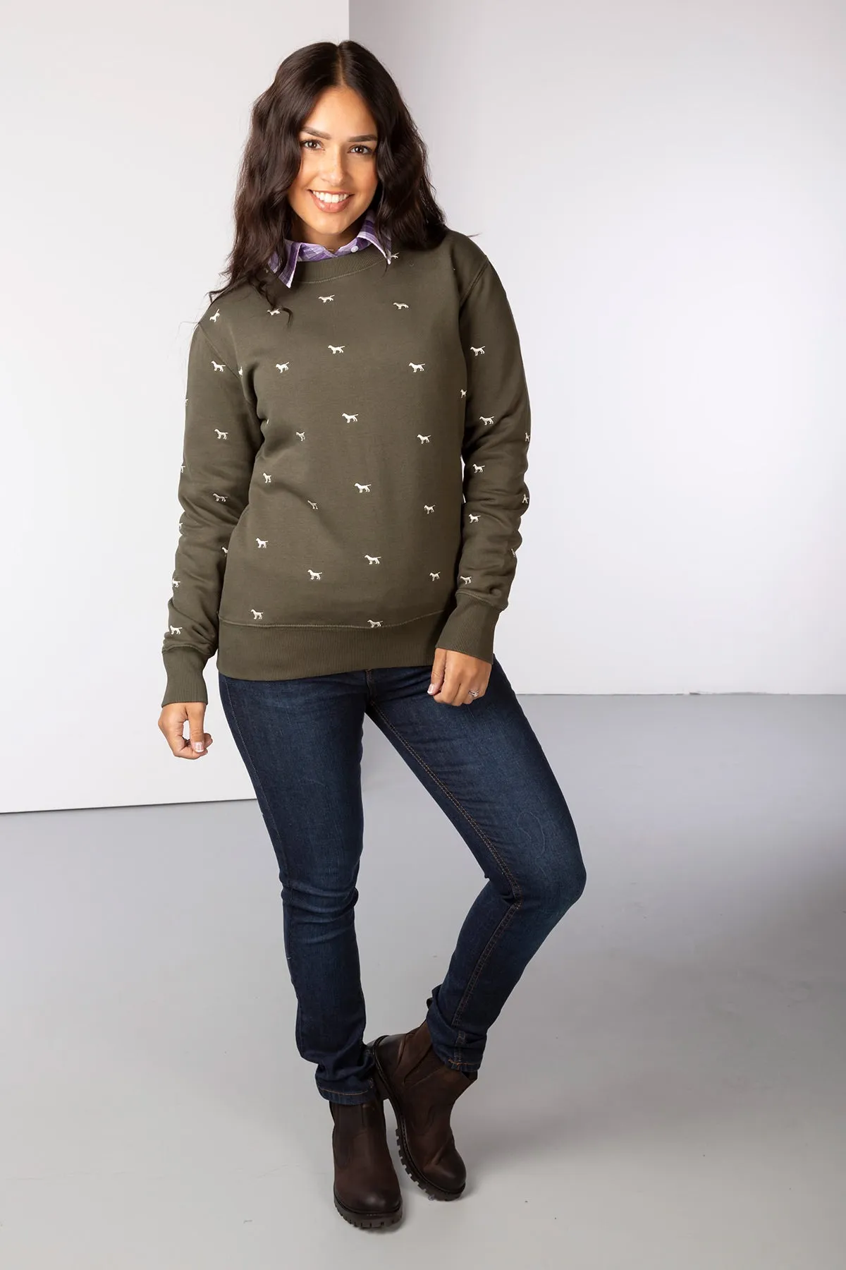 Ladies Embroidered Sweatshirt - Emily