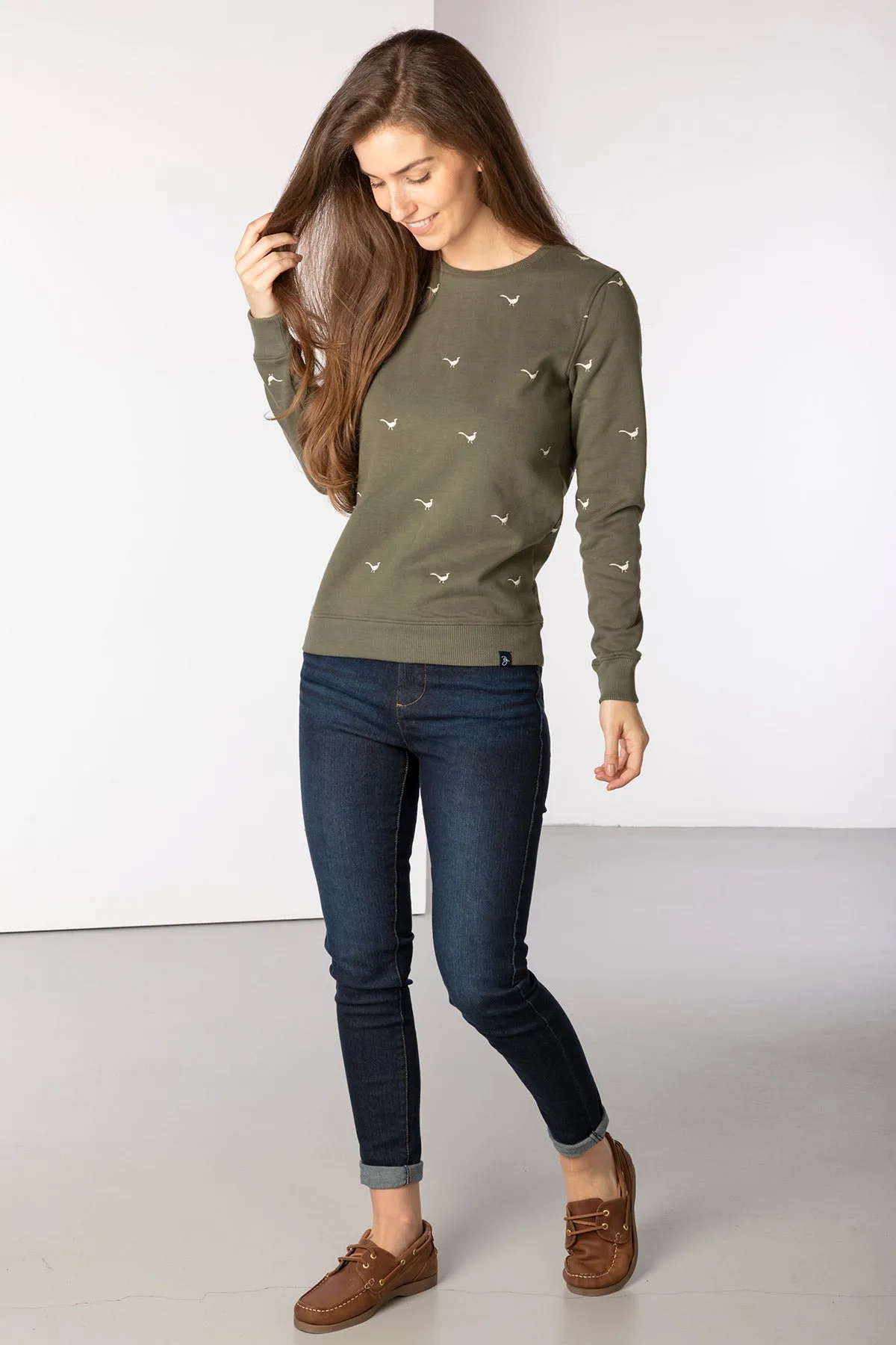 Ladies Embroidered Sweatshirt - Emily