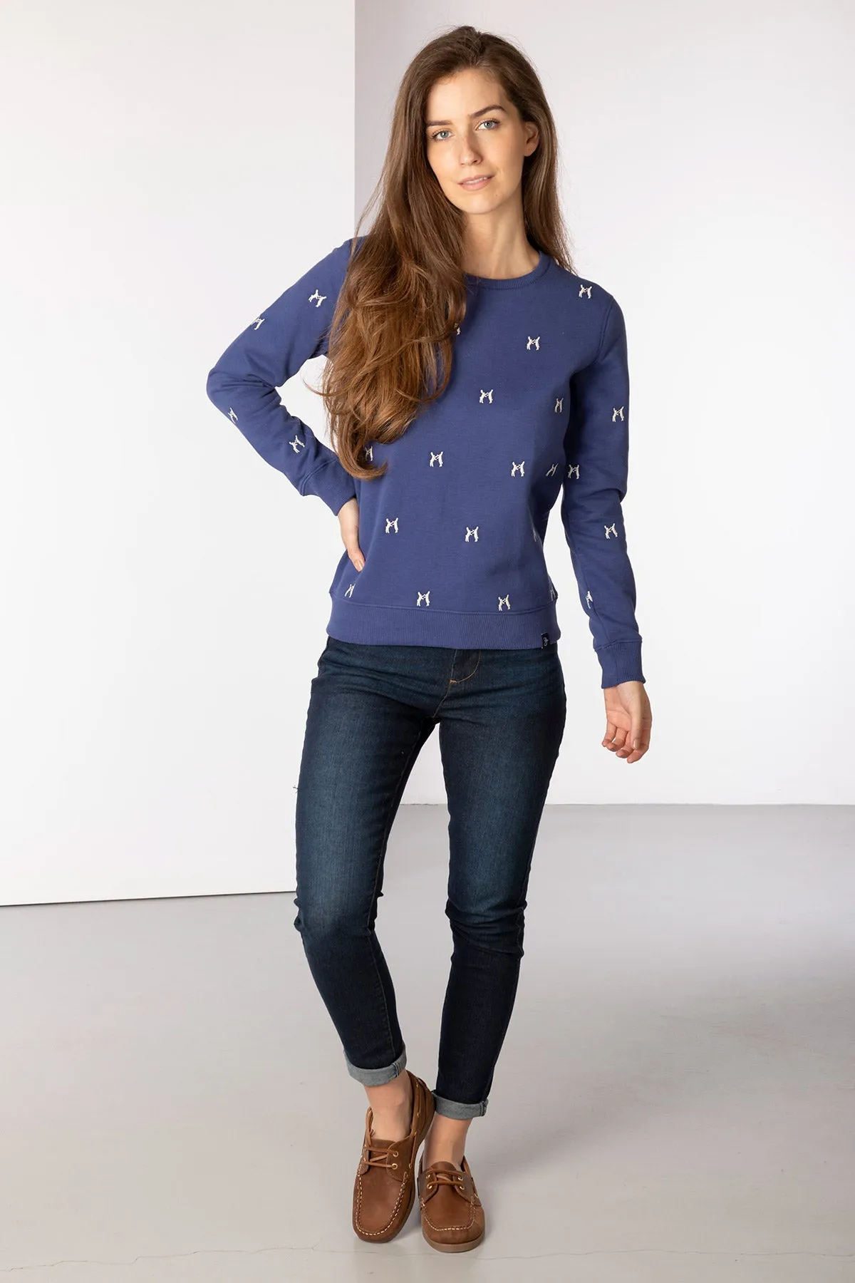 Ladies Embroidered Sweatshirt - Emily