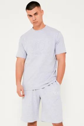 Langdon Park T-Shirt & Short Set - Grey