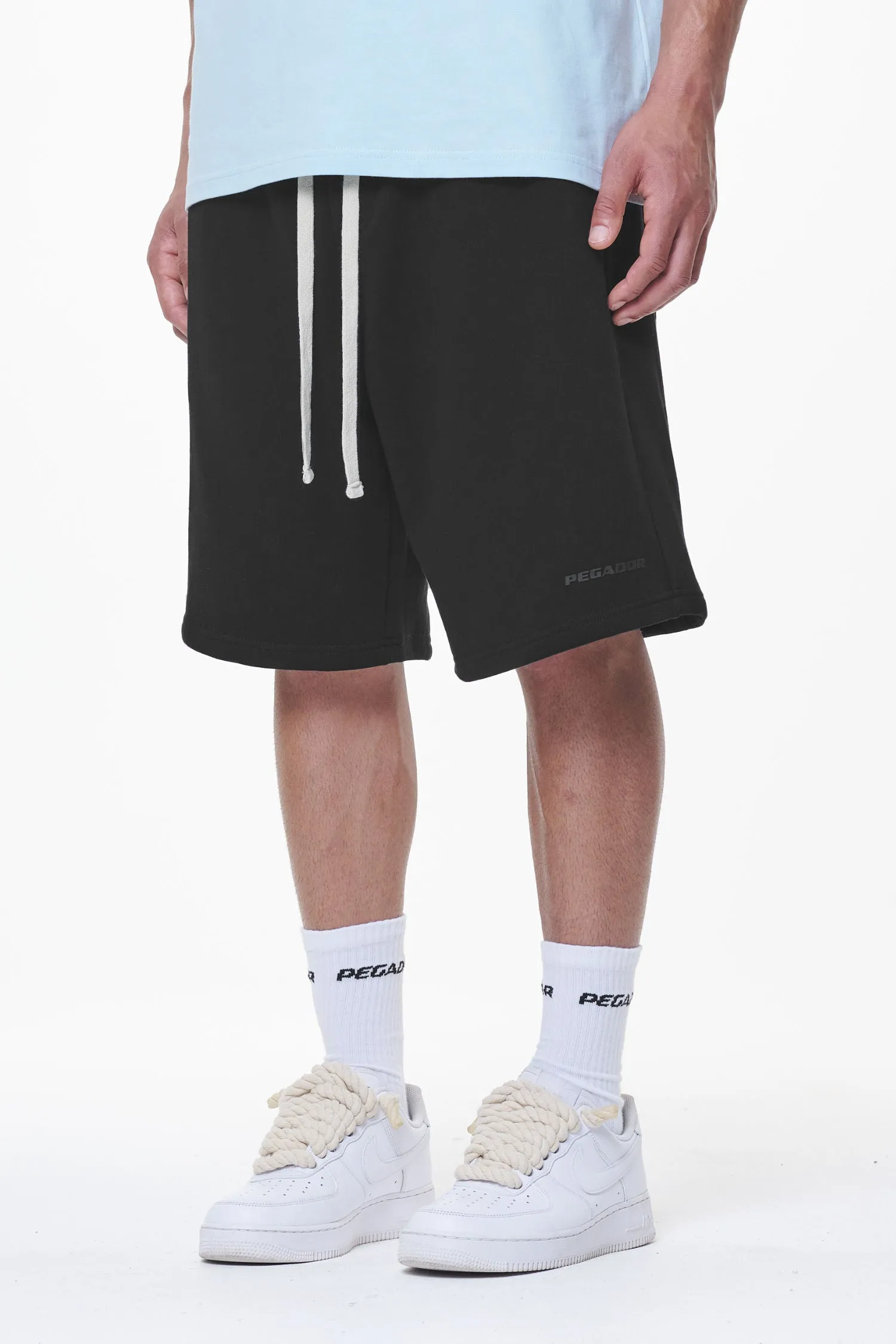 Logo Heavy Sweat Shorts Black Gum