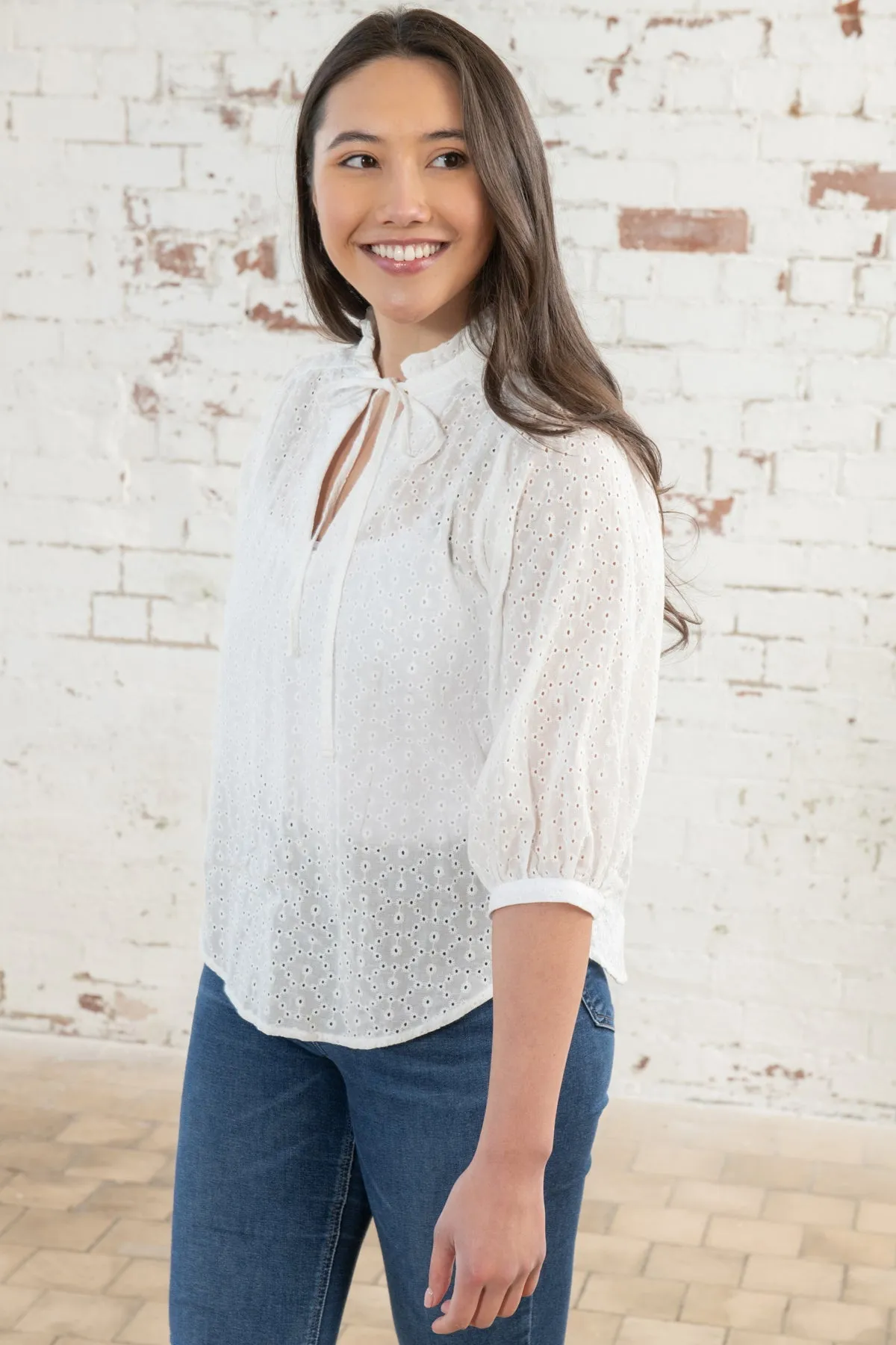 Lola Blouse - Broderie Anglaise