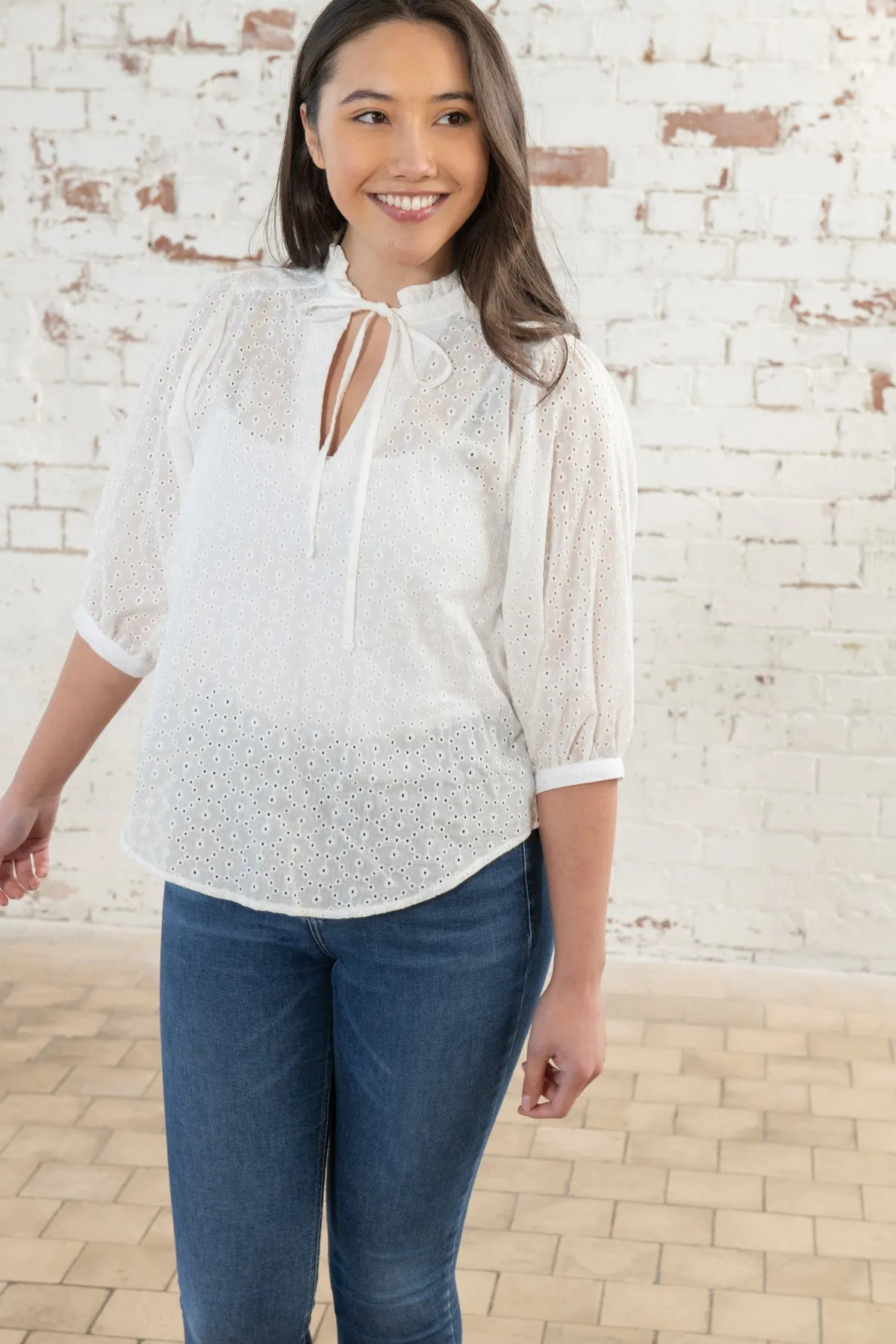 Lola Blouse - Broderie Anglaise